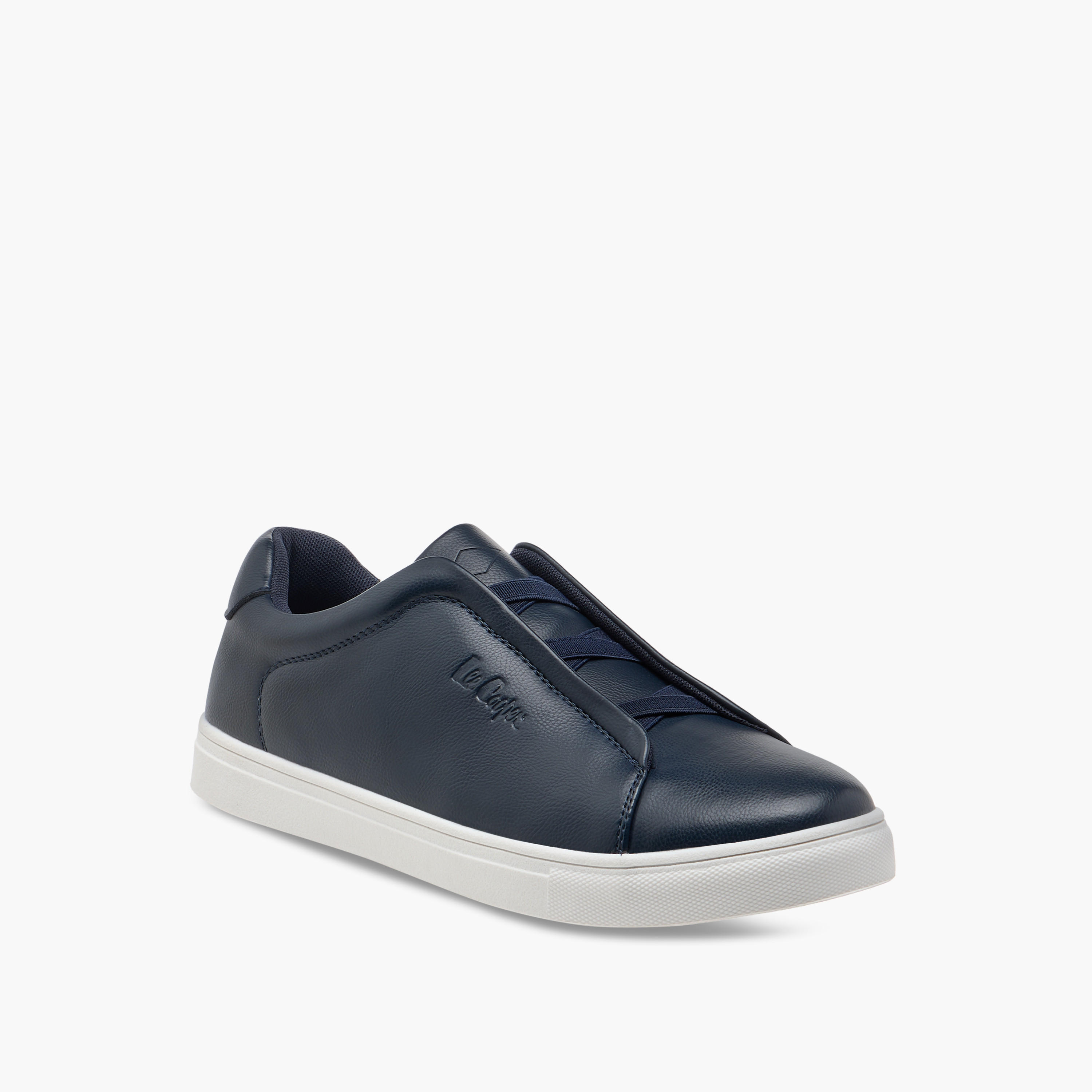 Lee Cooper Men's Cross Strap Detail Slip-On Sneakers-men-shoes-sneakers-image-2