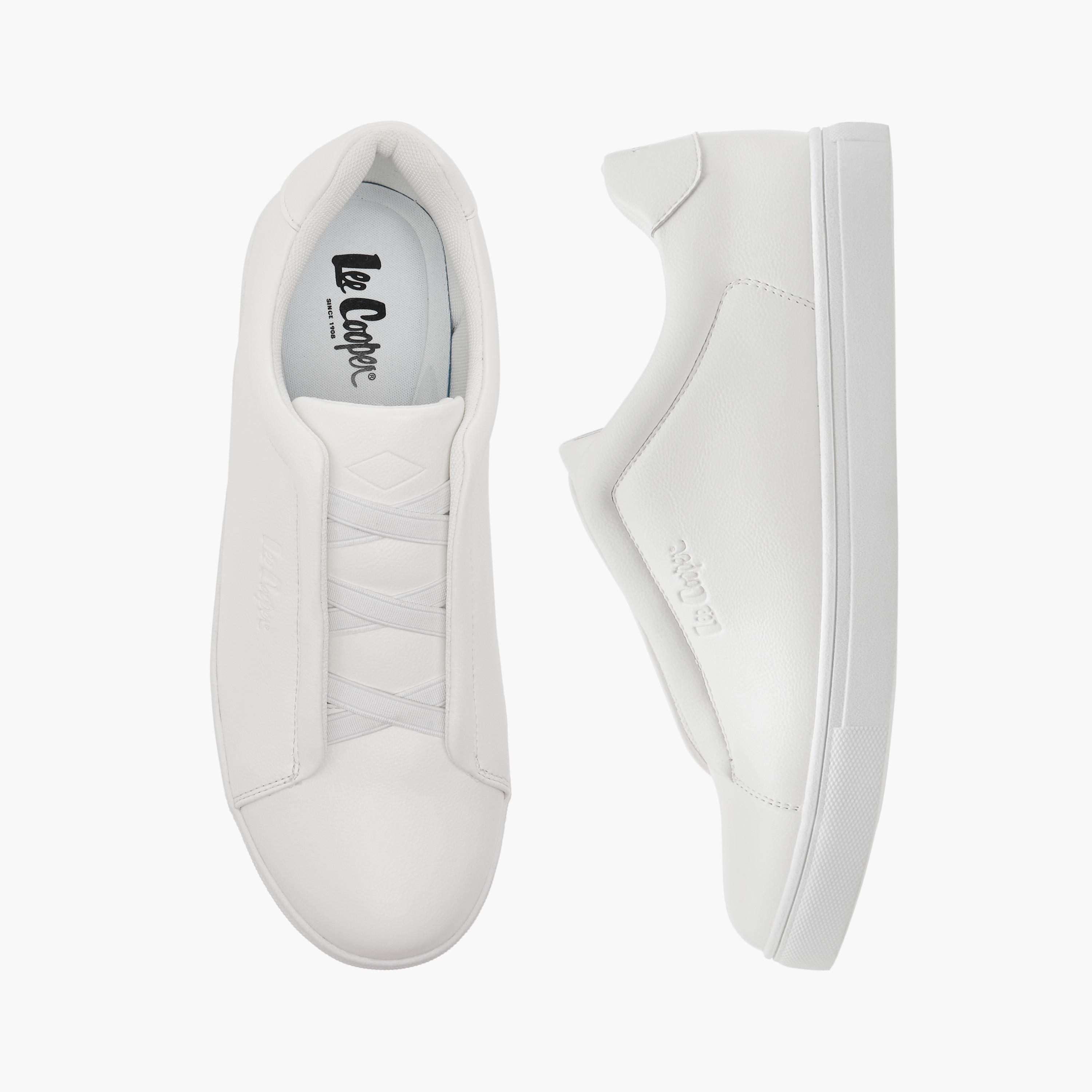 Lee Cooper Men's Cross Strap Detail Slip-On Sneakers-men-shoes-sneakers-image-1