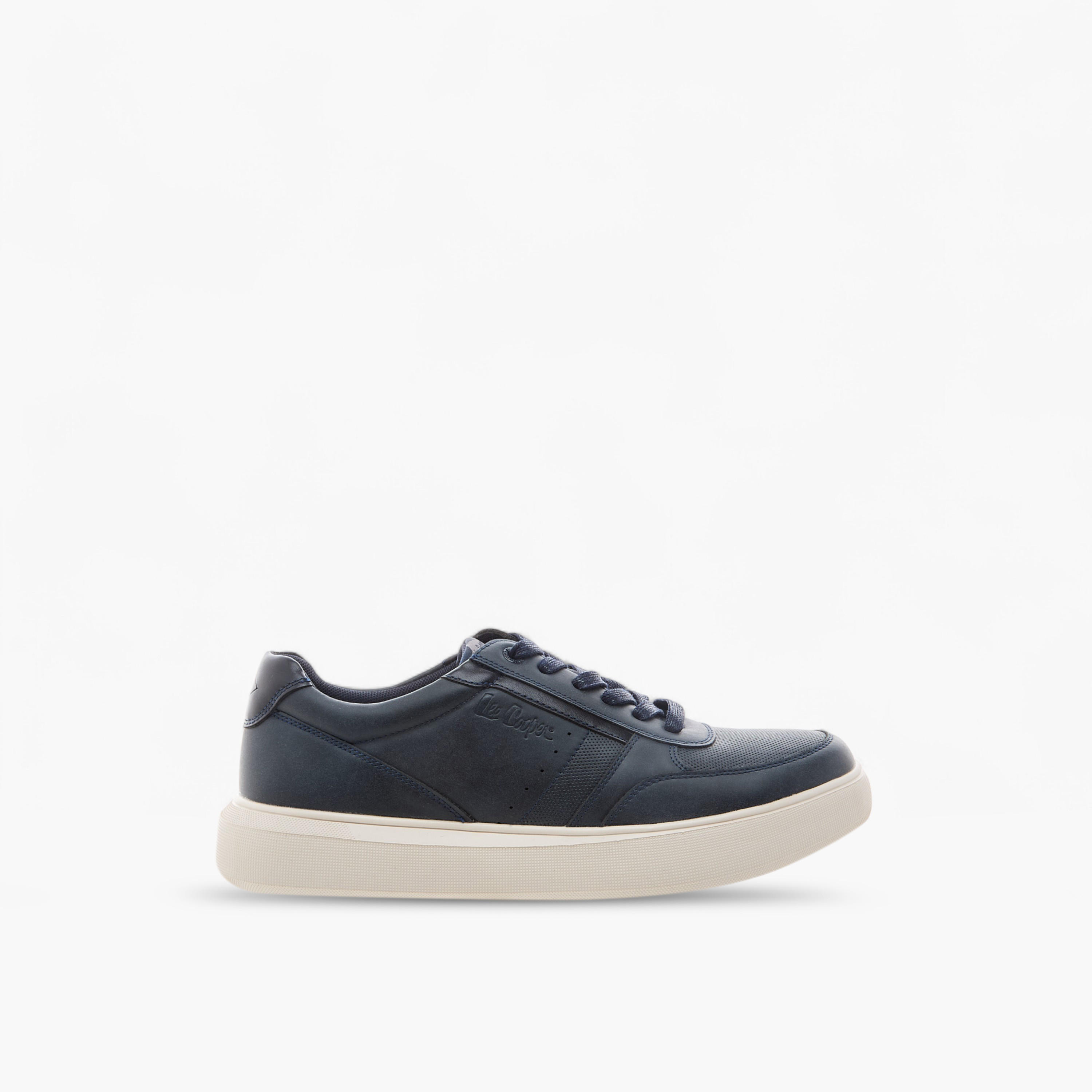 Lee Cooper Men's Panelled Lace-Up Sneakers-men-shoes-sneakers-image-3