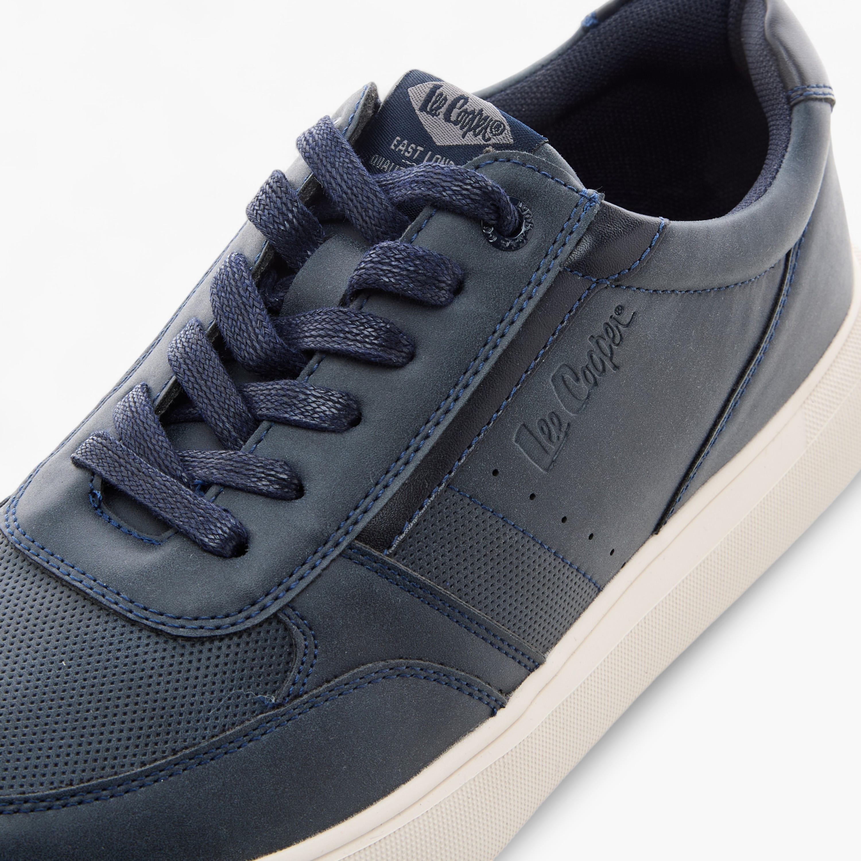 Lee Cooper Men's Panelled Lace-Up Sneakers-men-shoes-sneakers-image-4