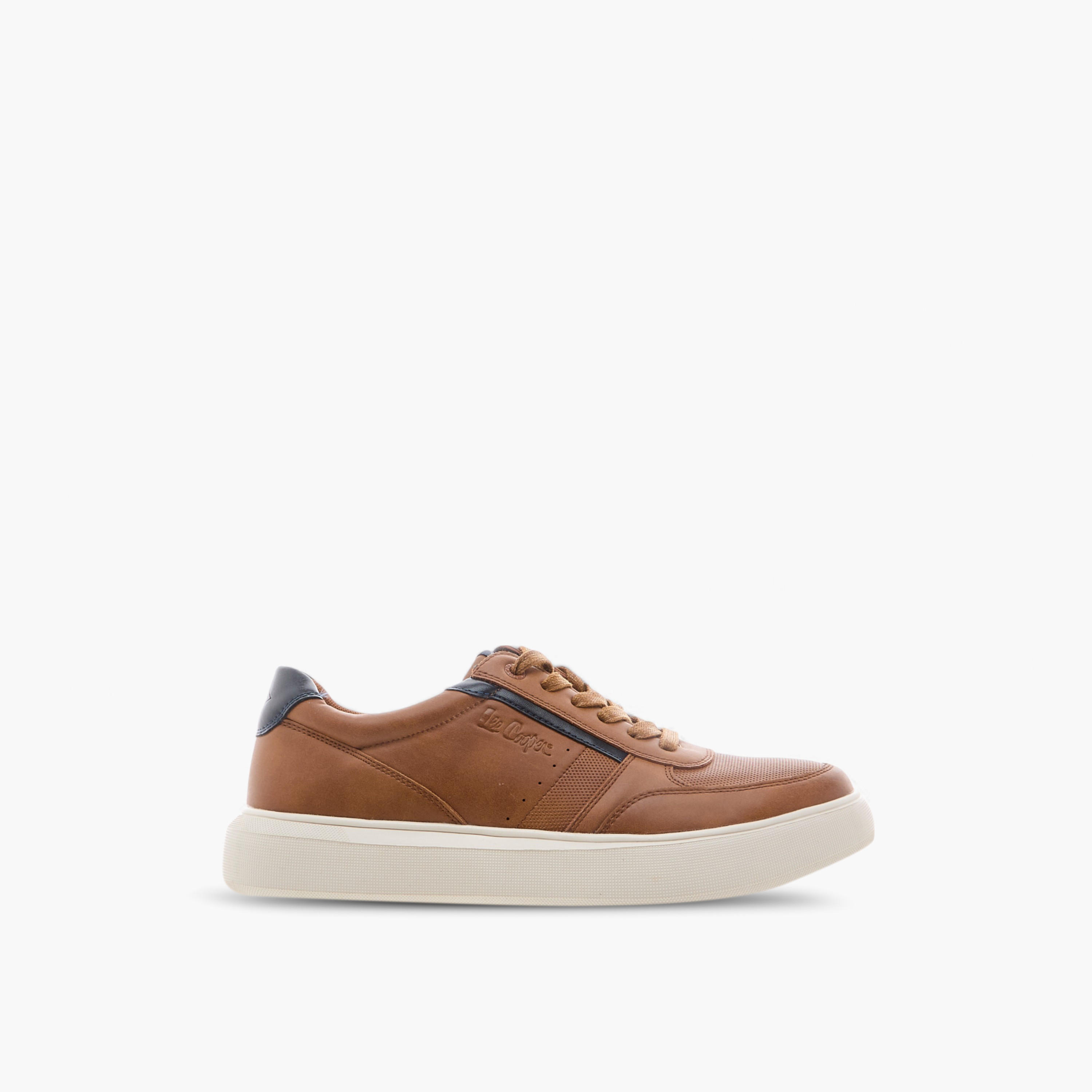 Lee Cooper Men's Panelled Lace-Up Sneakers-men-shoes-sneakers-image-3