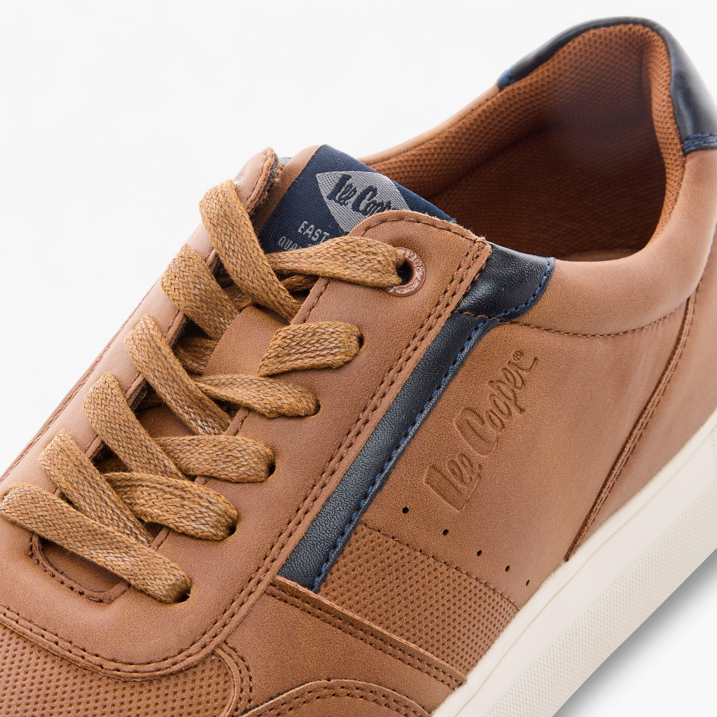 Lee Cooper Men's Panelled Lace-Up Sneakers-men-shoes-sneakers-image-4