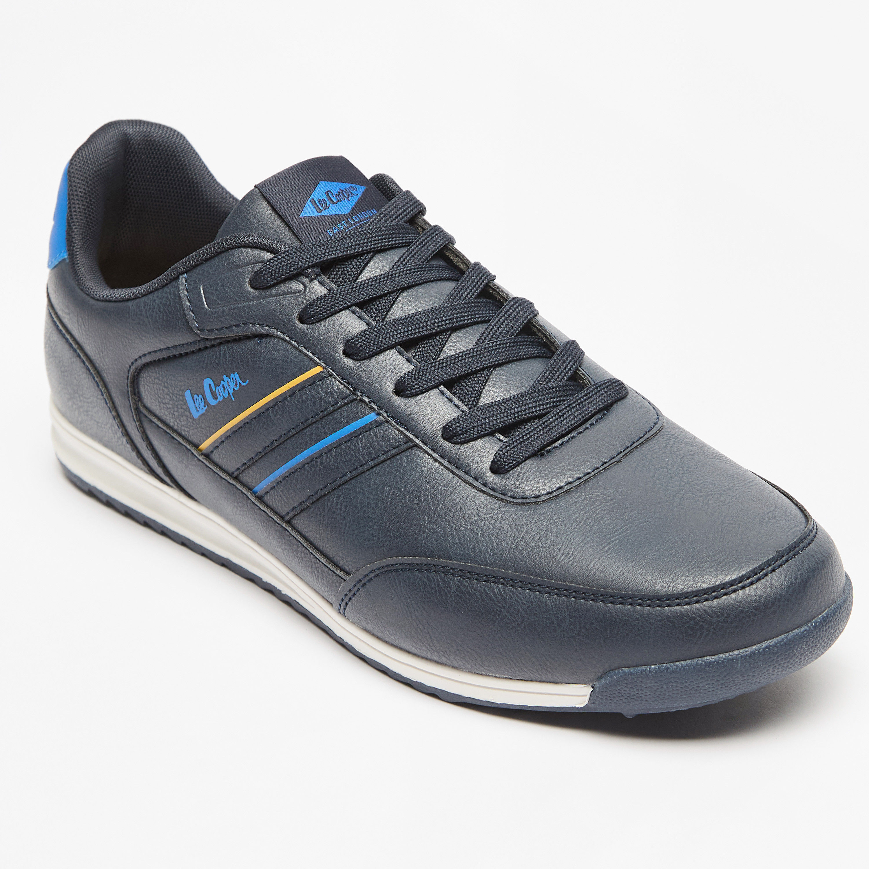 حذاء سنيكرز بتفاصيل شعار ورباط إغلاق للرجال من لي كوبر-men-shoes-sneakers-image-5