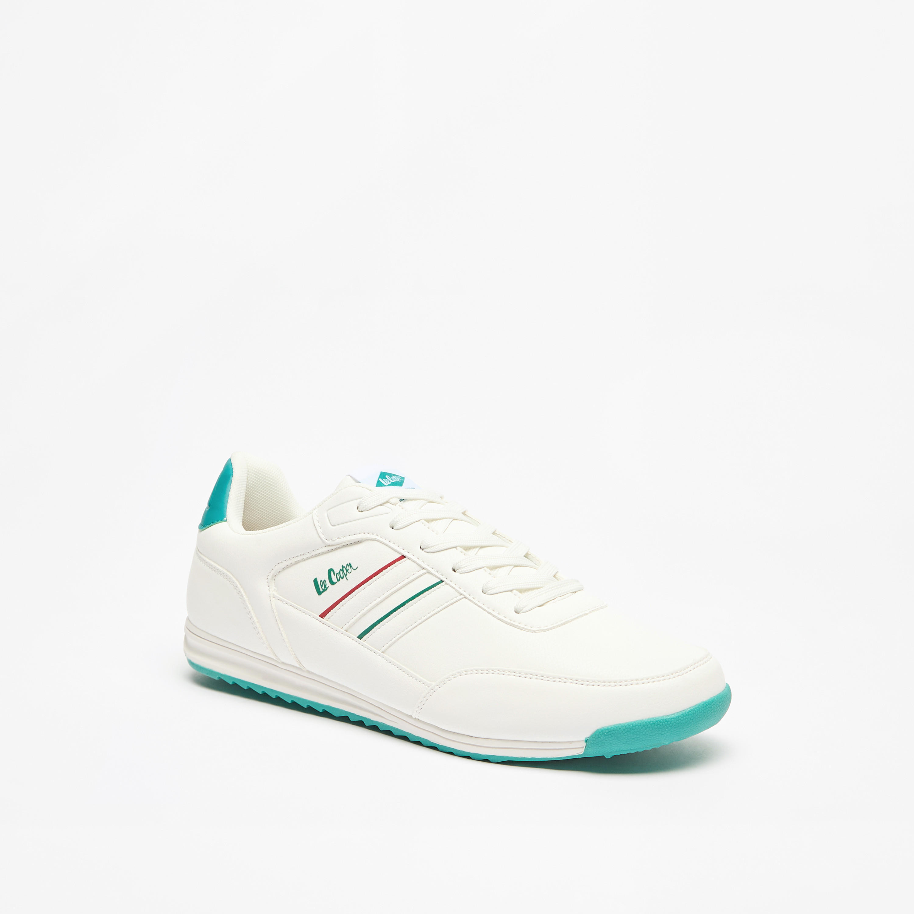 Lee Cooper Men's Logo Detail Sneakers with Lace-Up Closure-men-shoes-sneakers-image-1