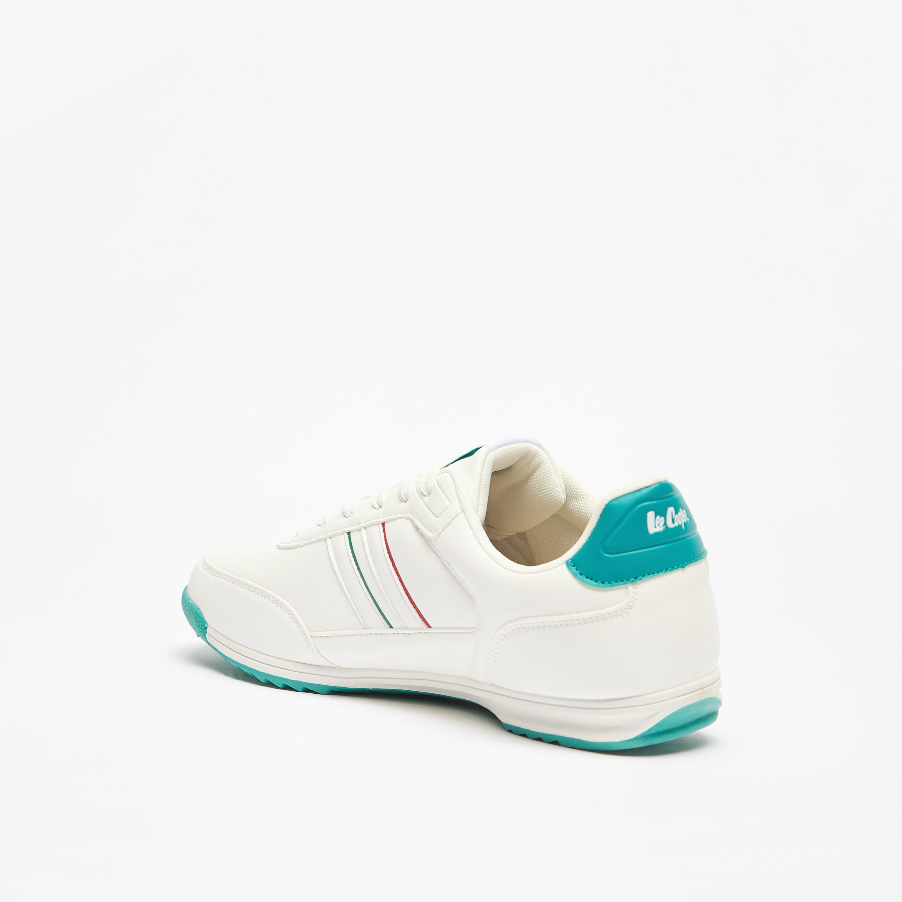Lee Cooper Men's Logo Detail Sneakers with Lace-Up Closure-men-shoes-sneakers-image-2