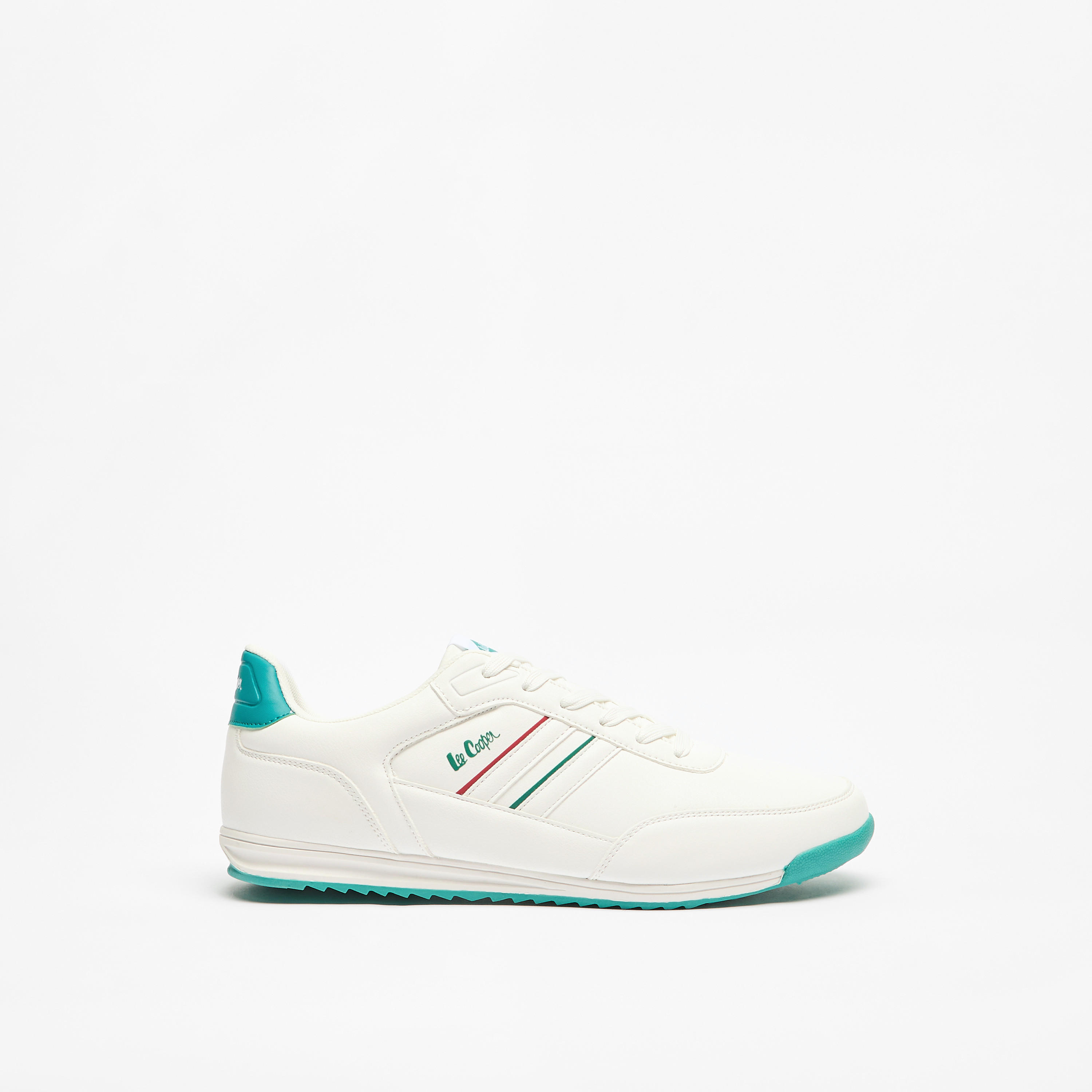 Lee Cooper Men's Logo Detail Sneakers with Lace-Up Closure-men-shoes-sneakers-image-3