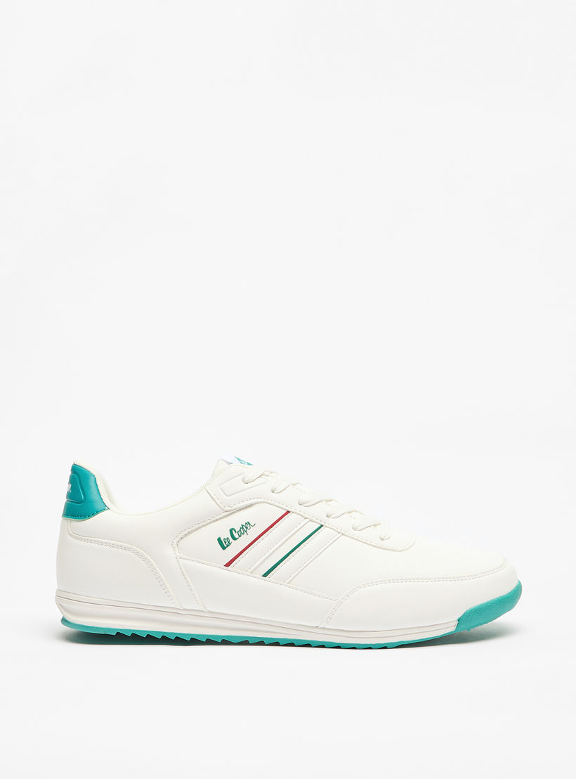 Lee Cooper Men's Logo Detail Sneakers with Lace-Up Closure-men-shoes-sneakers-image-3