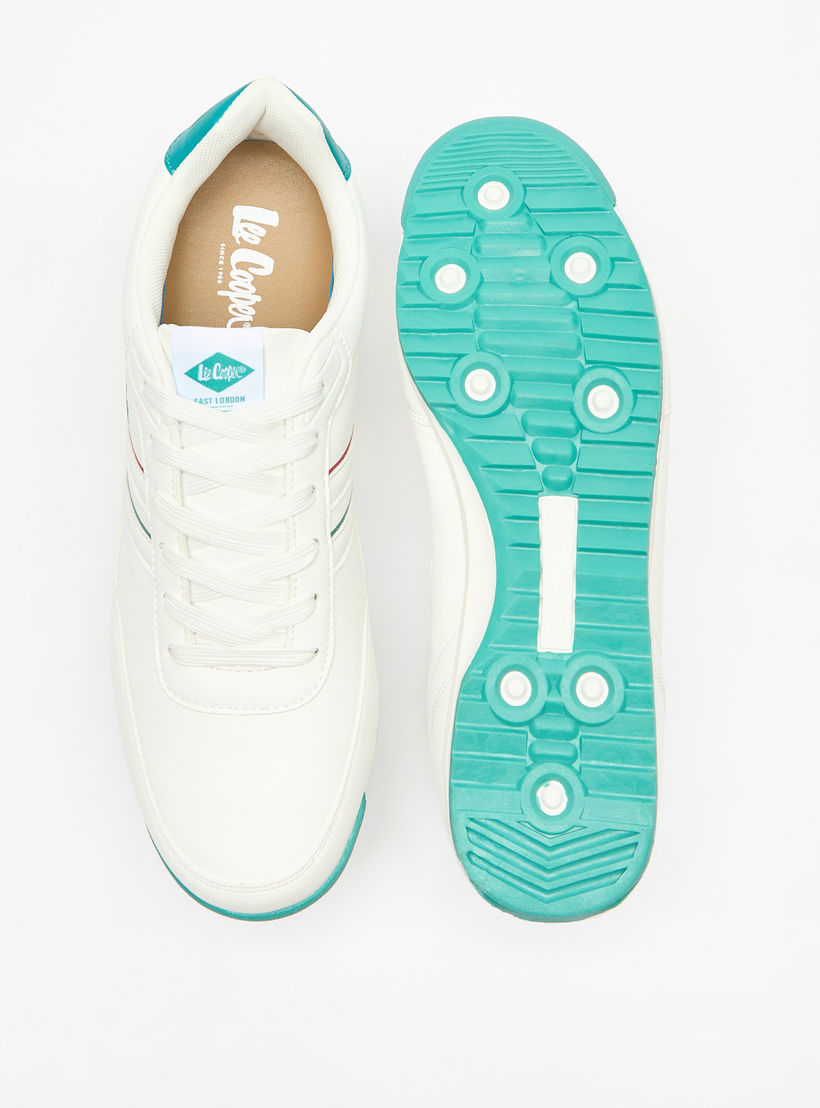 Lee Cooper Men's Logo Detail Sneakers with Lace-Up Closure-men-shoes-sneakers-image-4