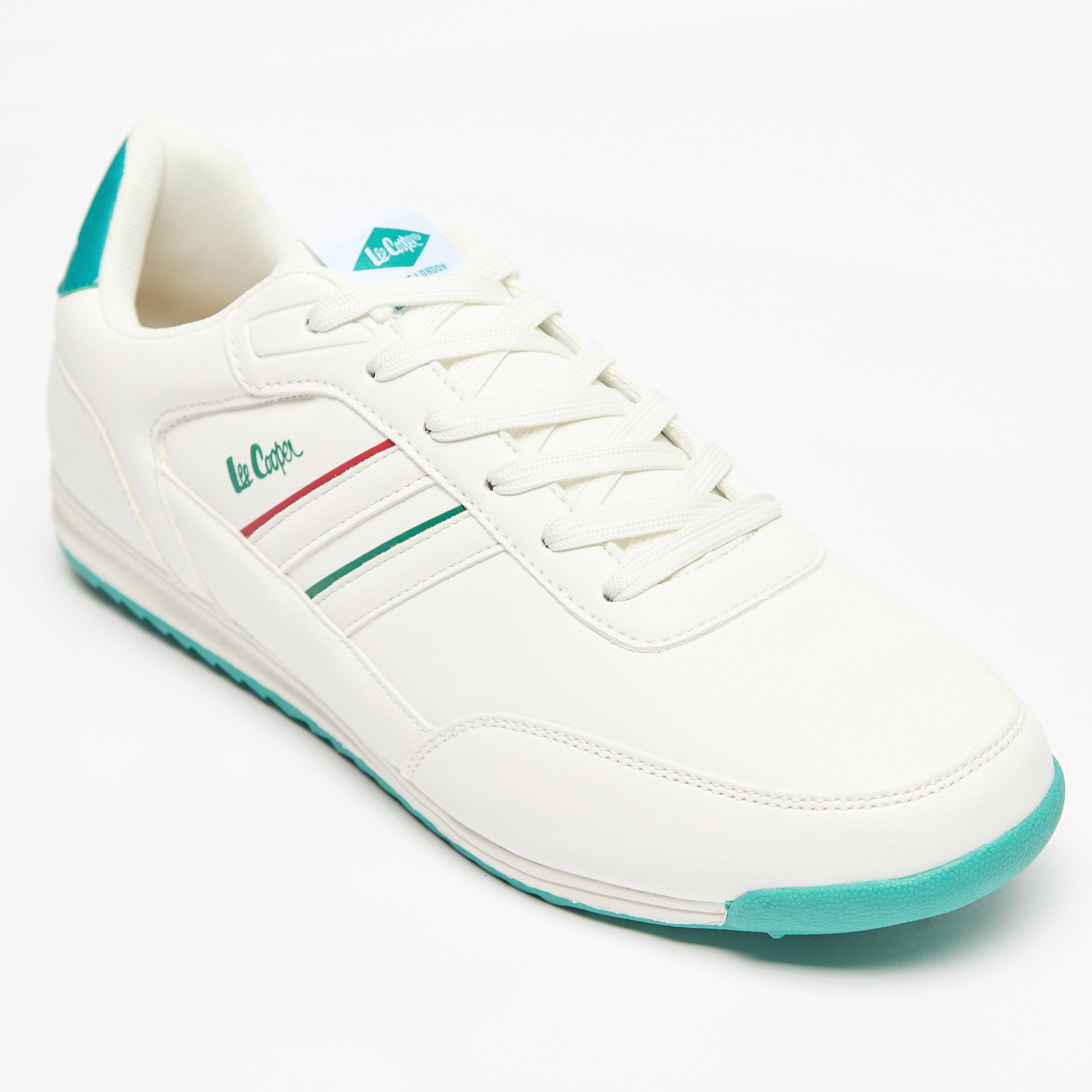 Lee Cooper Men's Logo Detail Sneakers with Lace-Up Closure-men-shoes-sneakers-image-5