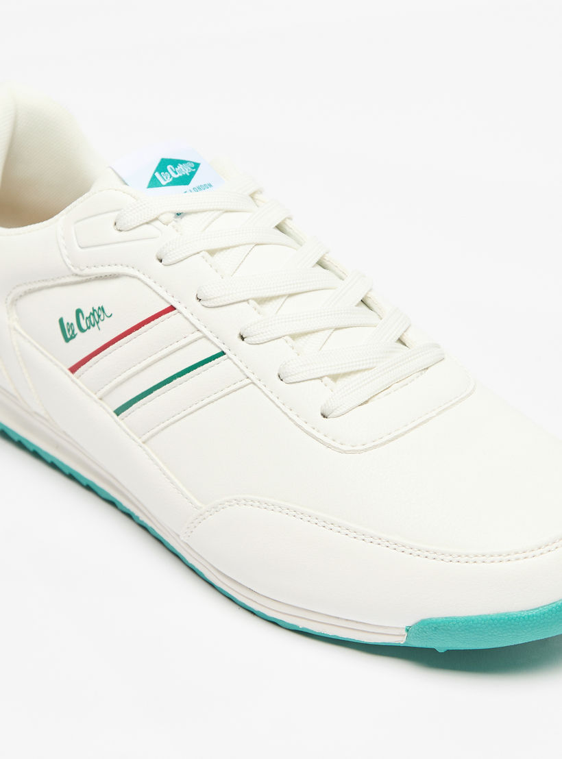 Lee Cooper Men's Logo Detail Sneakers with Lace-Up Closure-men-shoes-sneakers-image-5
