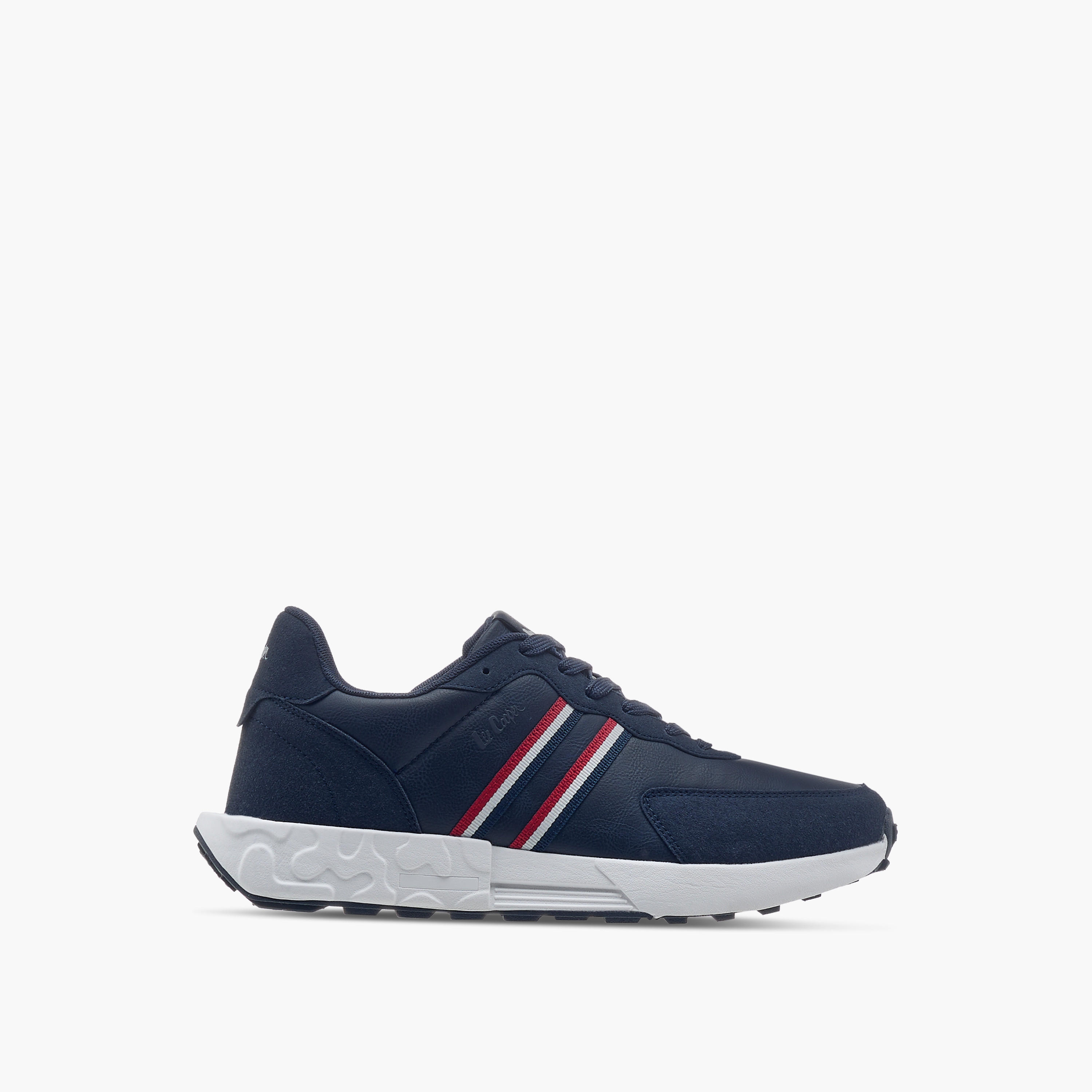 Lee Cooper Men's Panelled Sneakers with Lace-Up Closure-men-shoes-sneakers-image-3