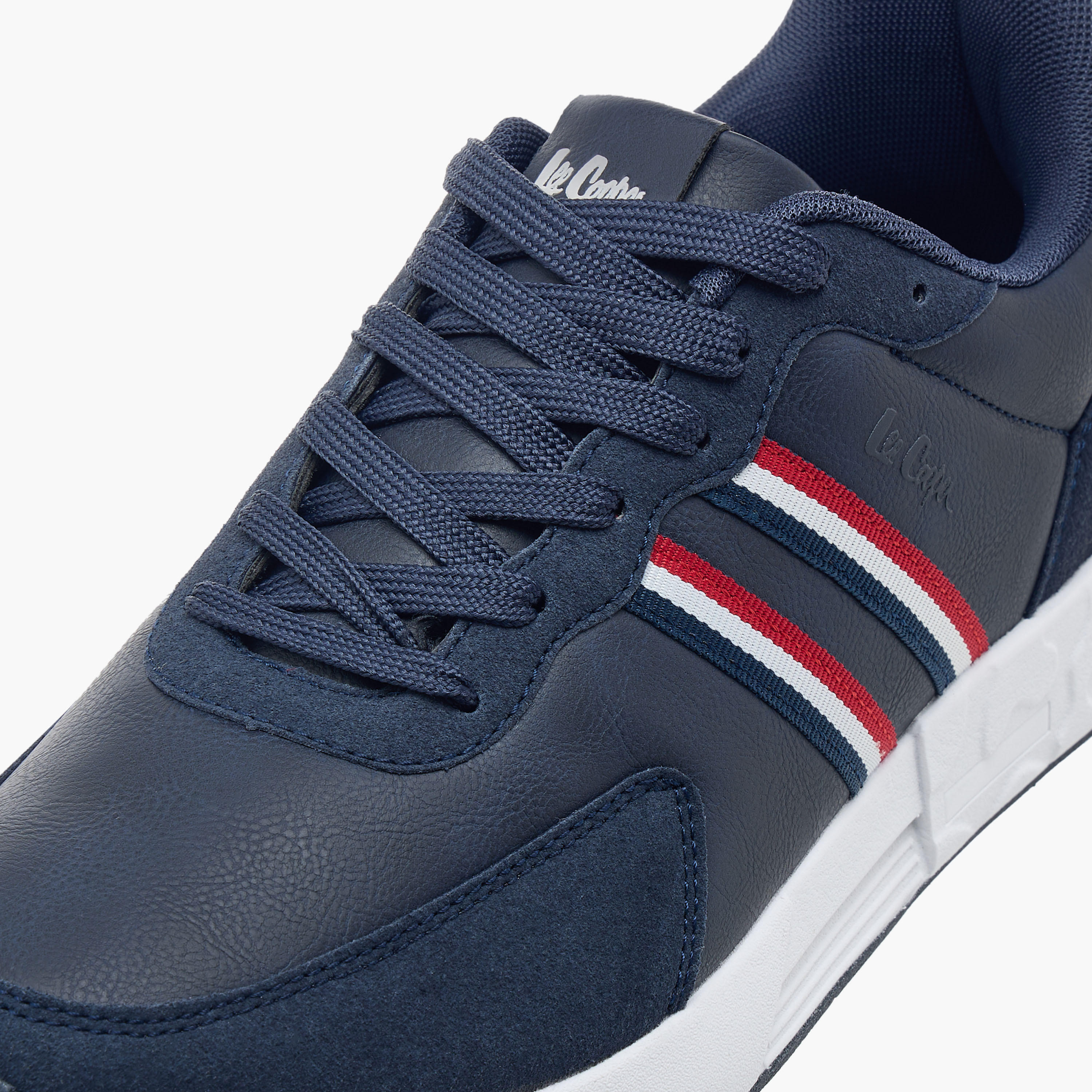 Lee Cooper Men's Panelled Sneakers with Lace-Up Closure-men-shoes-sneakers-image-4