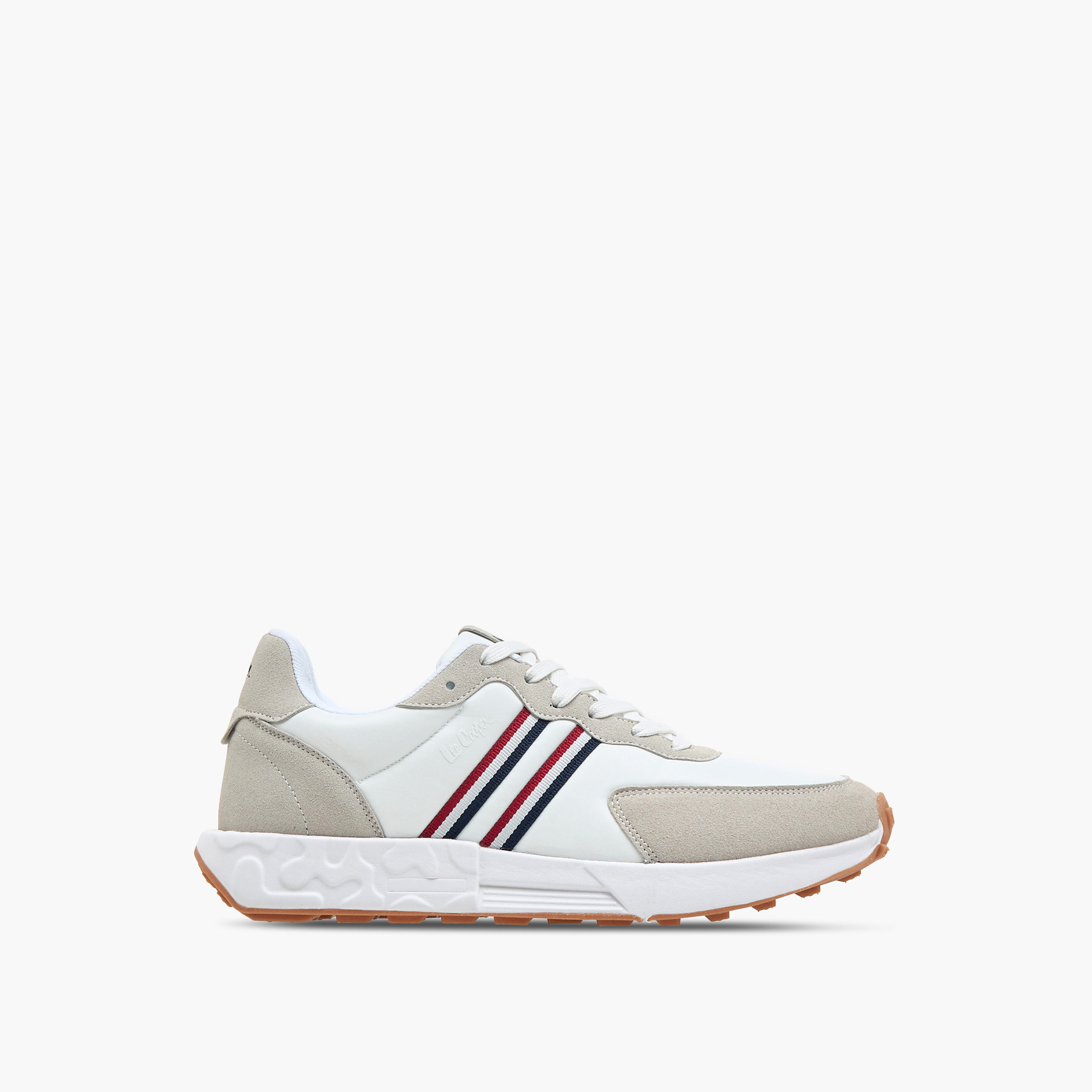 Lee Cooper Men's Panelled Sneakers with Lace-Up Closure-men-shoes-sneakers-image-3