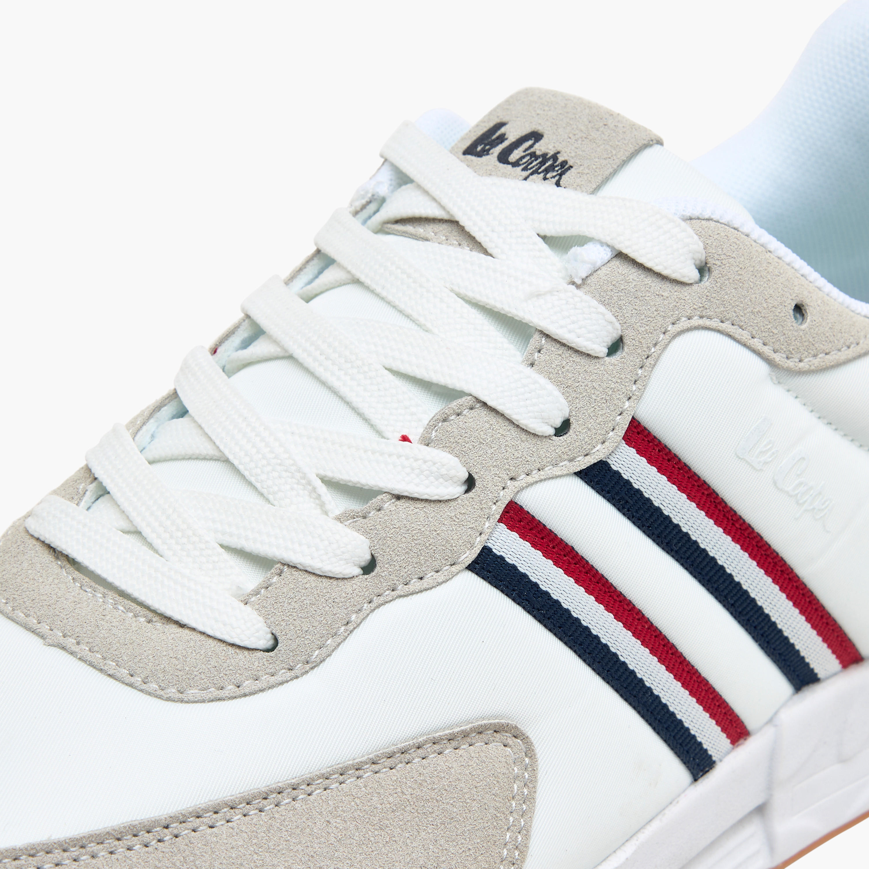 Lee Cooper Men's Panelled Sneakers with Lace-Up Closure-men-shoes-sneakers-image-4