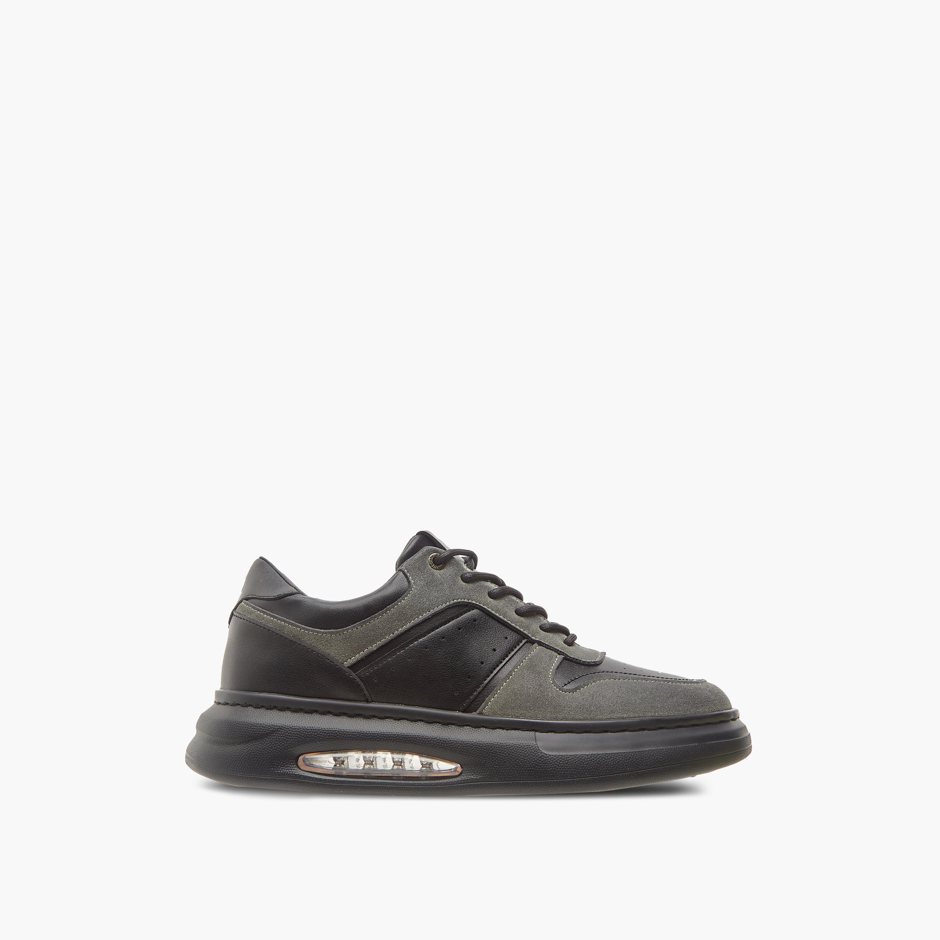 Duchini Men's Panelled Sneakers with Lace-Up Closure-men-shoes-sneakers-image-3