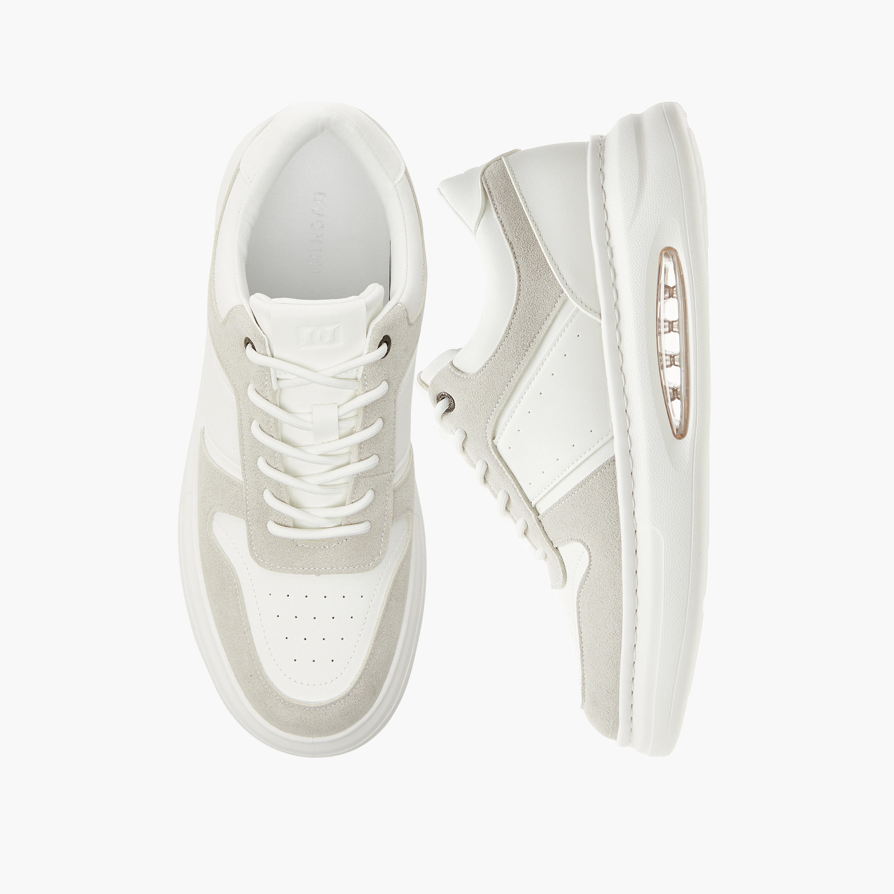 Duchini Men's Panelled Sneakers with Lace-Up Closure-men-shoes-sneakers-image-1