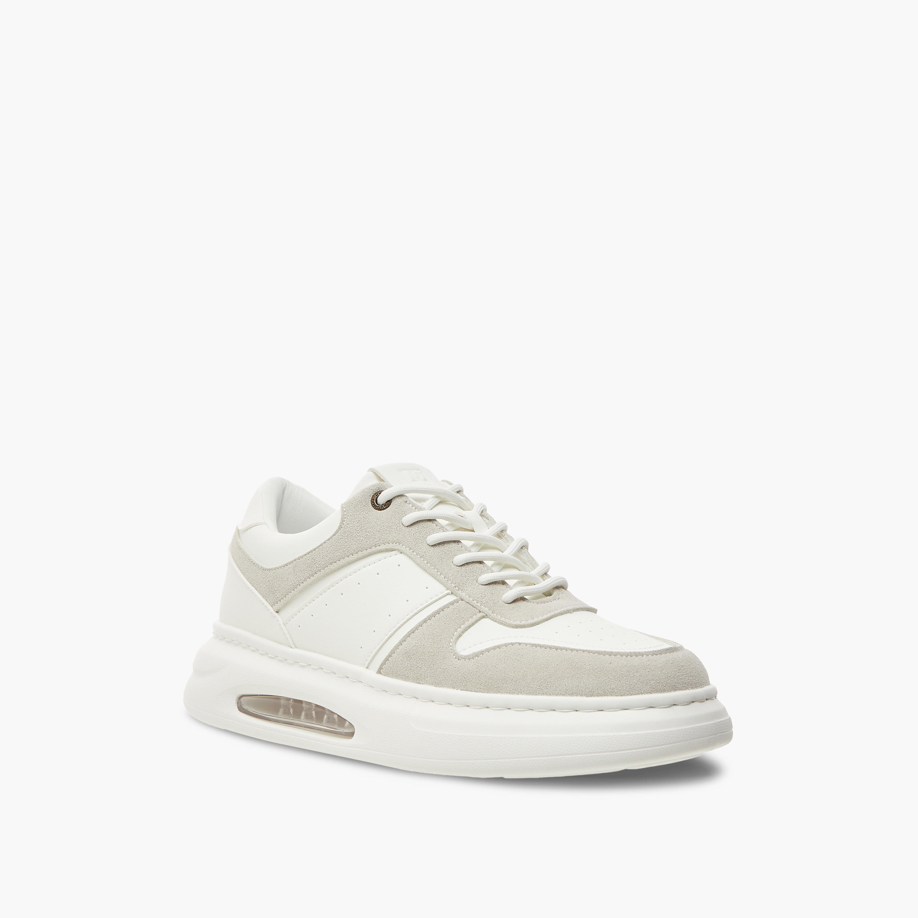 Duchini Men's Panelled Sneakers with Lace-Up Closure-men-shoes-sneakers-image-2