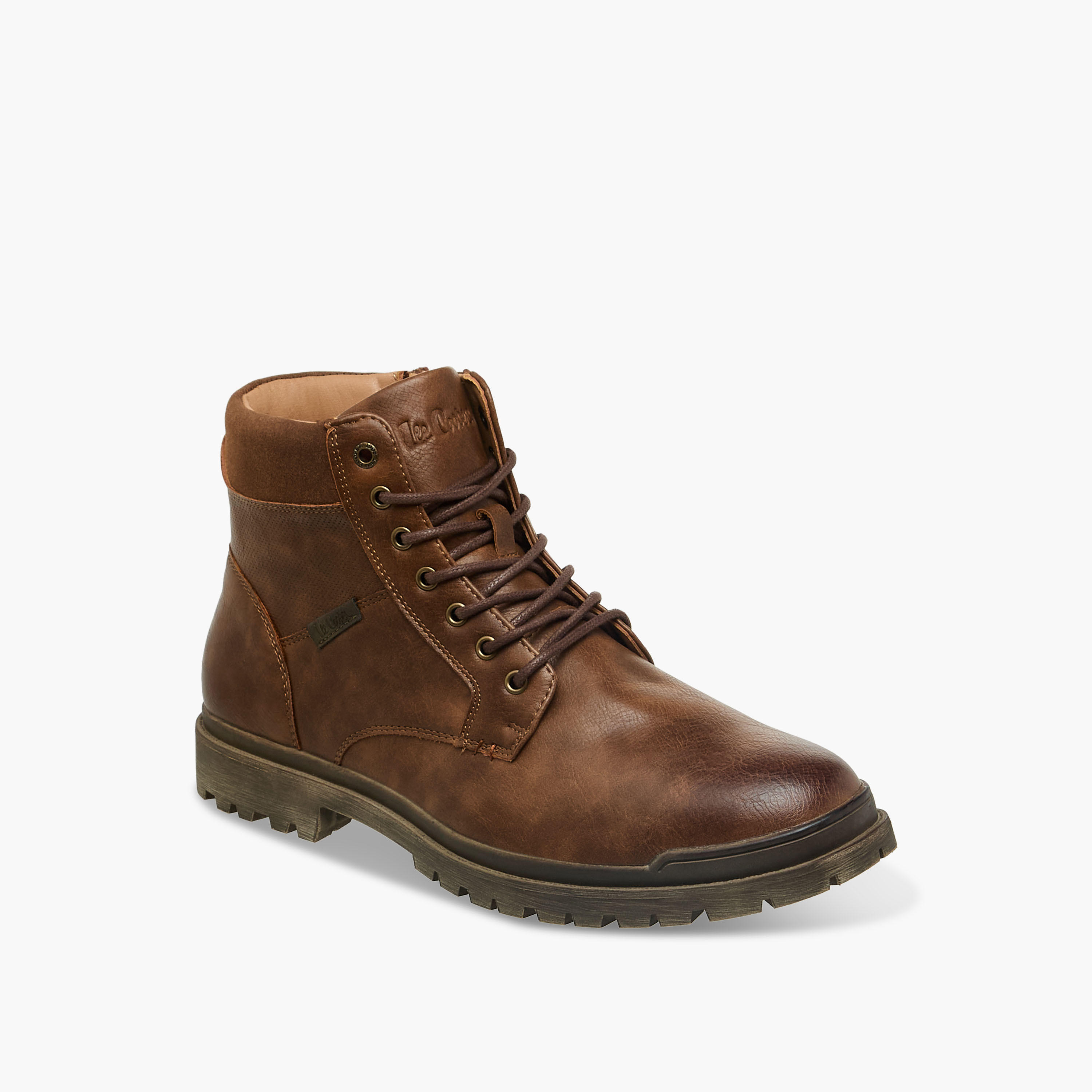 بوت بطول الكاحل ورباط إغلاق للرجال من لي كوبر-men-shoes-boots-image-5