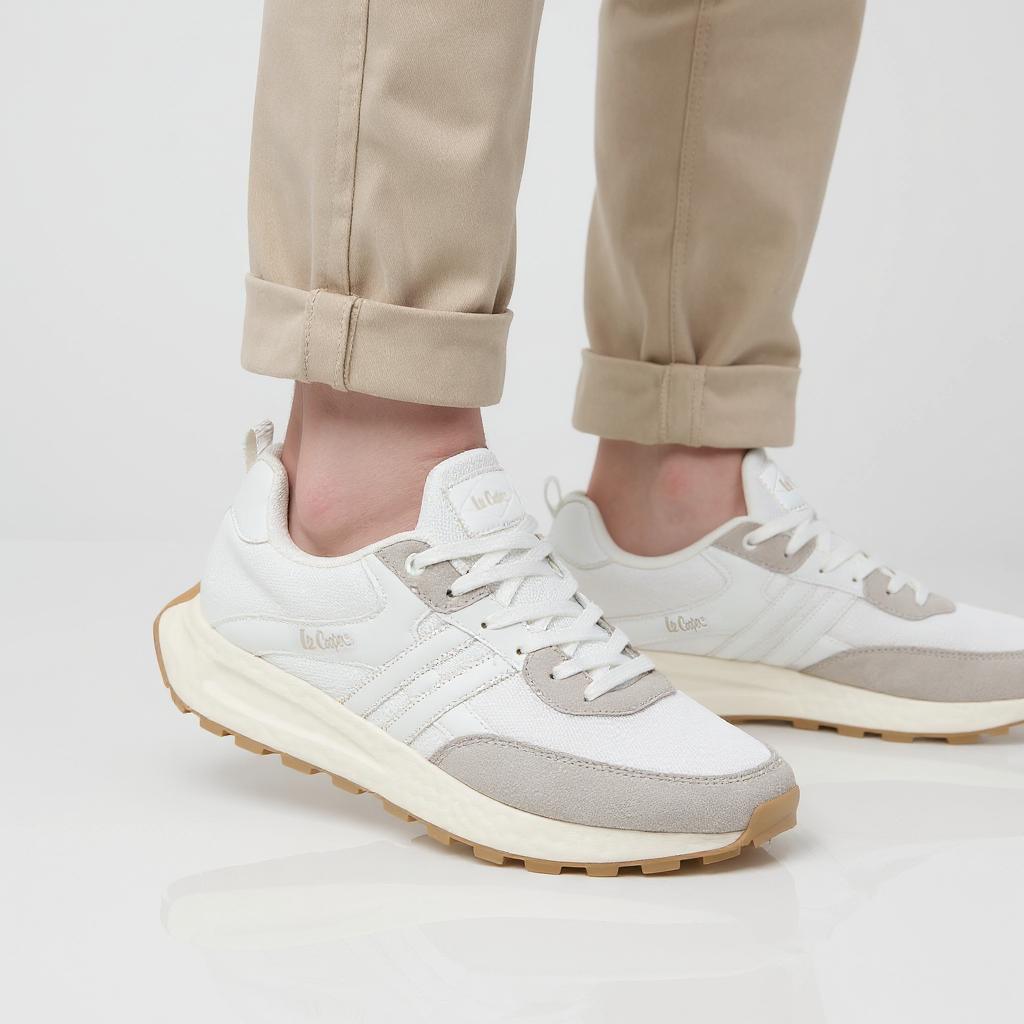 Lee Cooper Mens' Panelled Lace-Up Sneakers-men-shoes-sneakers-image-2