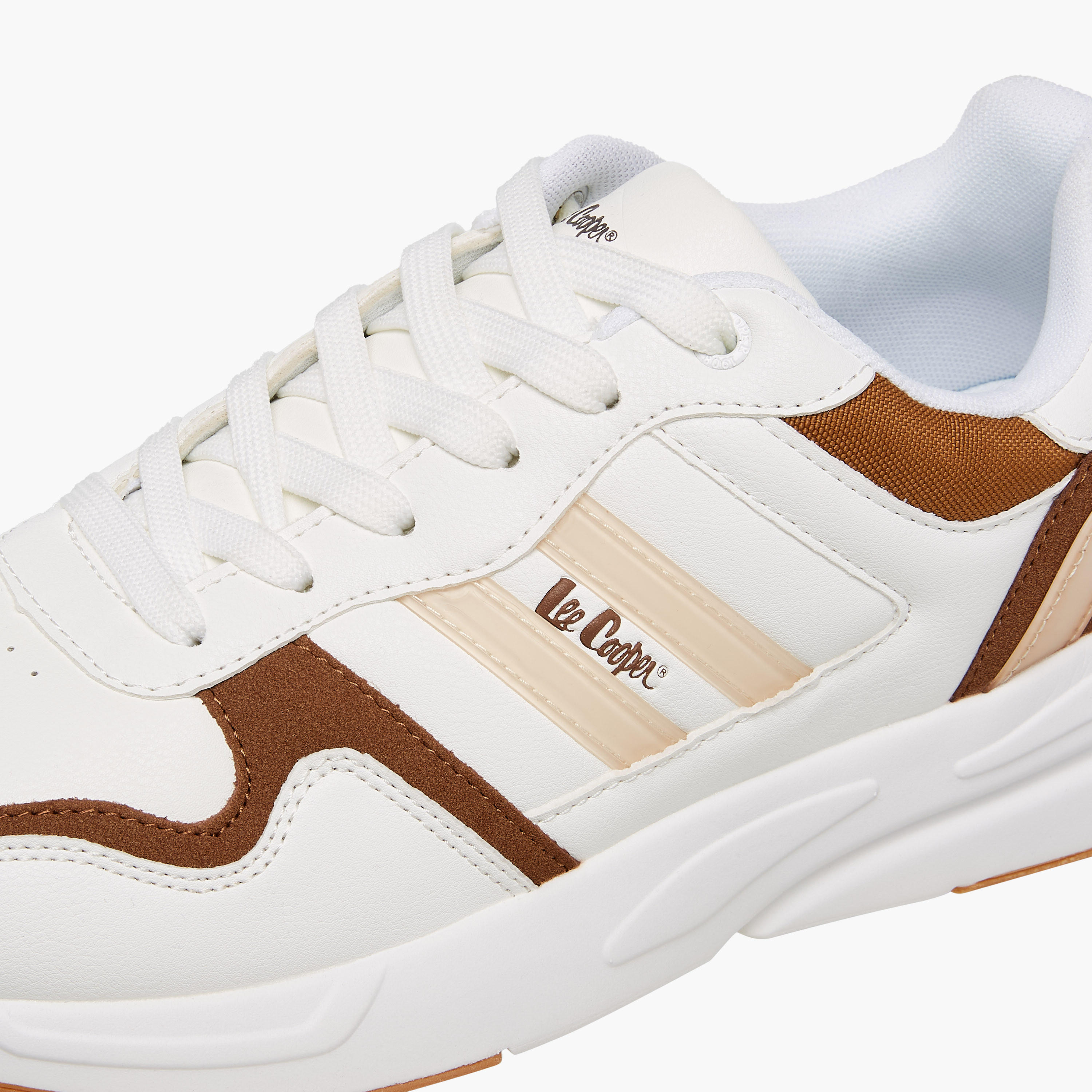 Lee Cooper Men's Panelled Lace-Up Sneakers with Pull Tab-men-shoes-sneakers-image-4