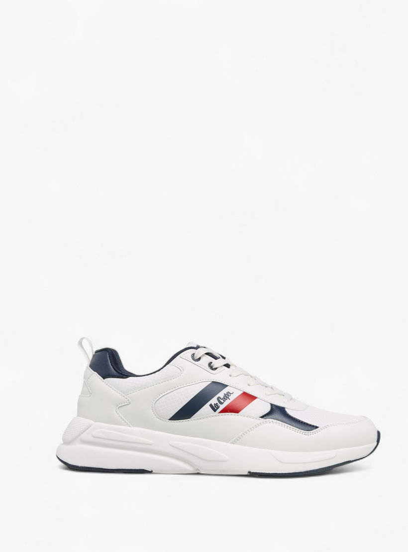 Lee Cooper Men's Panelled Lace-Up Sneakers with Pull Tab-men-shoes-sneakers-image-3