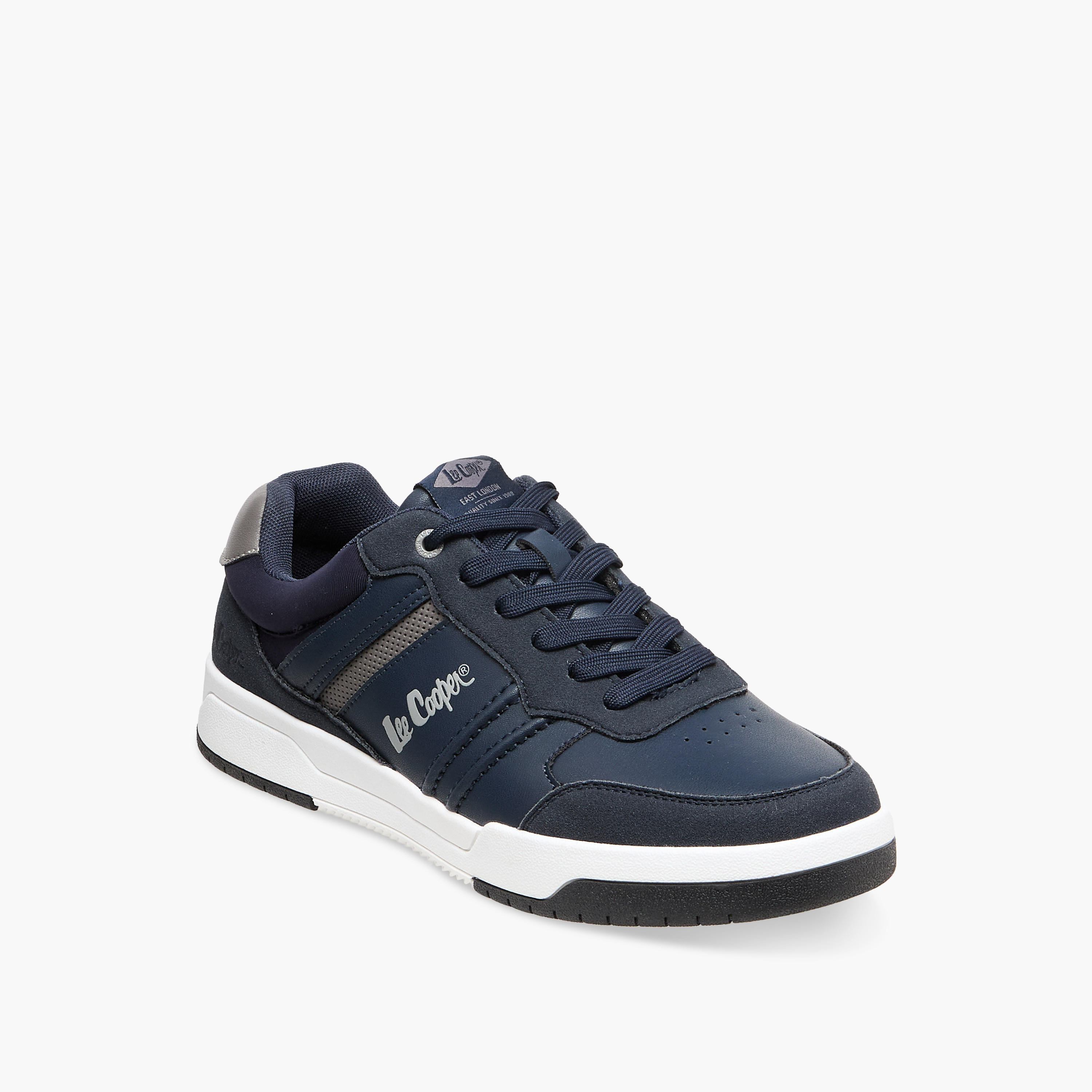 Lee Cooper Men Panelled Lace-Up Sneakers-men-shoes-sneakers-image-2