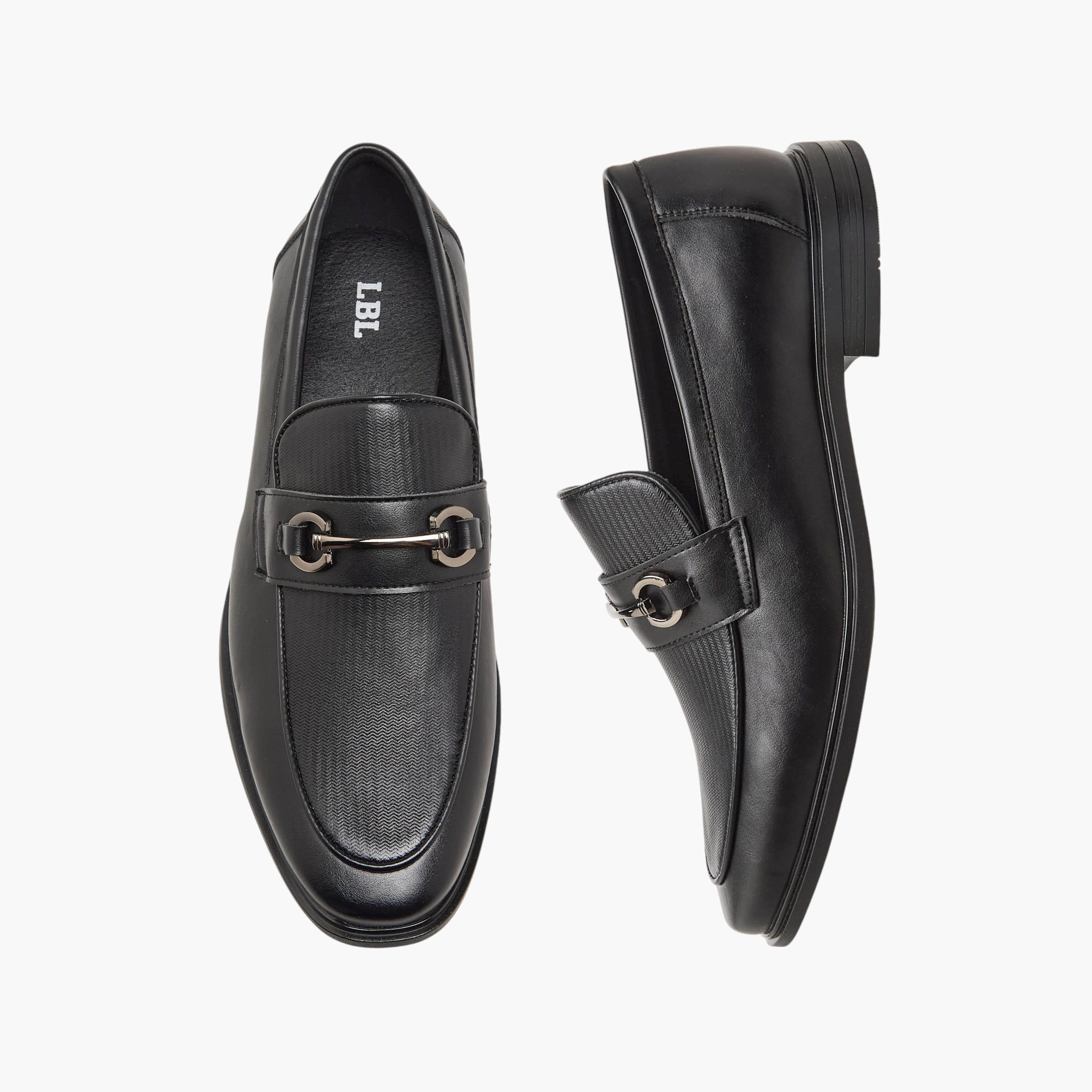LBL by Shoexpress Men Textured Slip-On Loafers-men-shoes-loafersandmoccasins-image-1