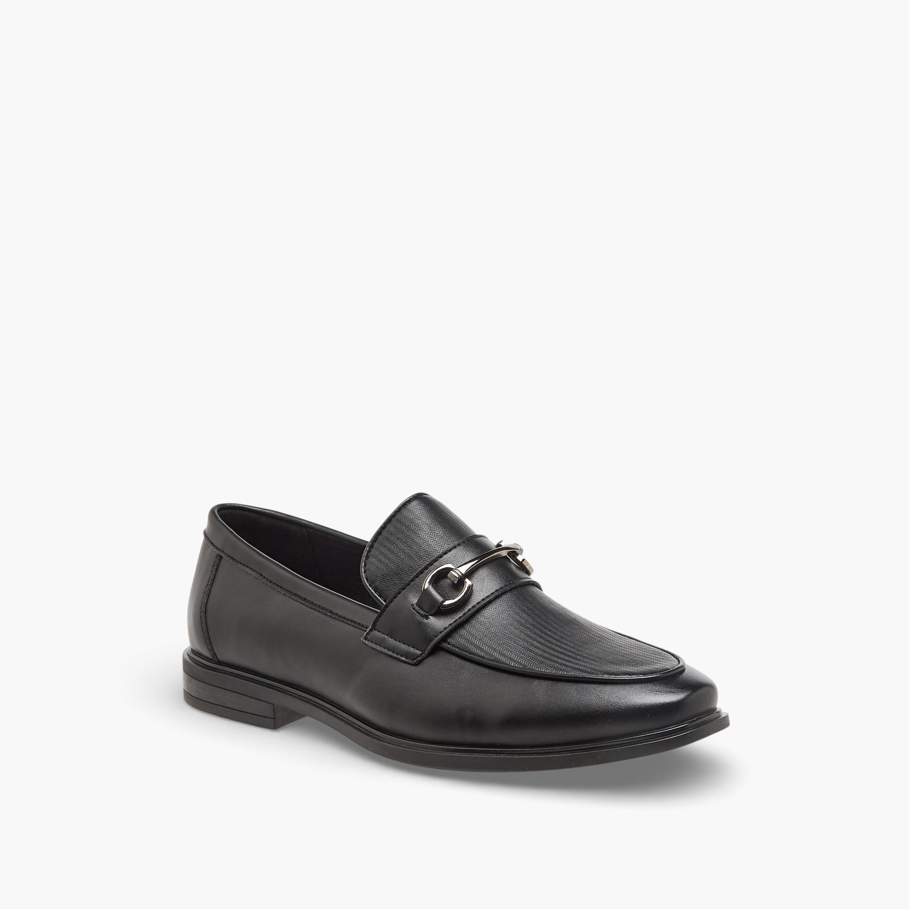 LBL by Shoexpress Men Textured Slip-On Loafers-men-shoes-loafersandmoccasins-image-2