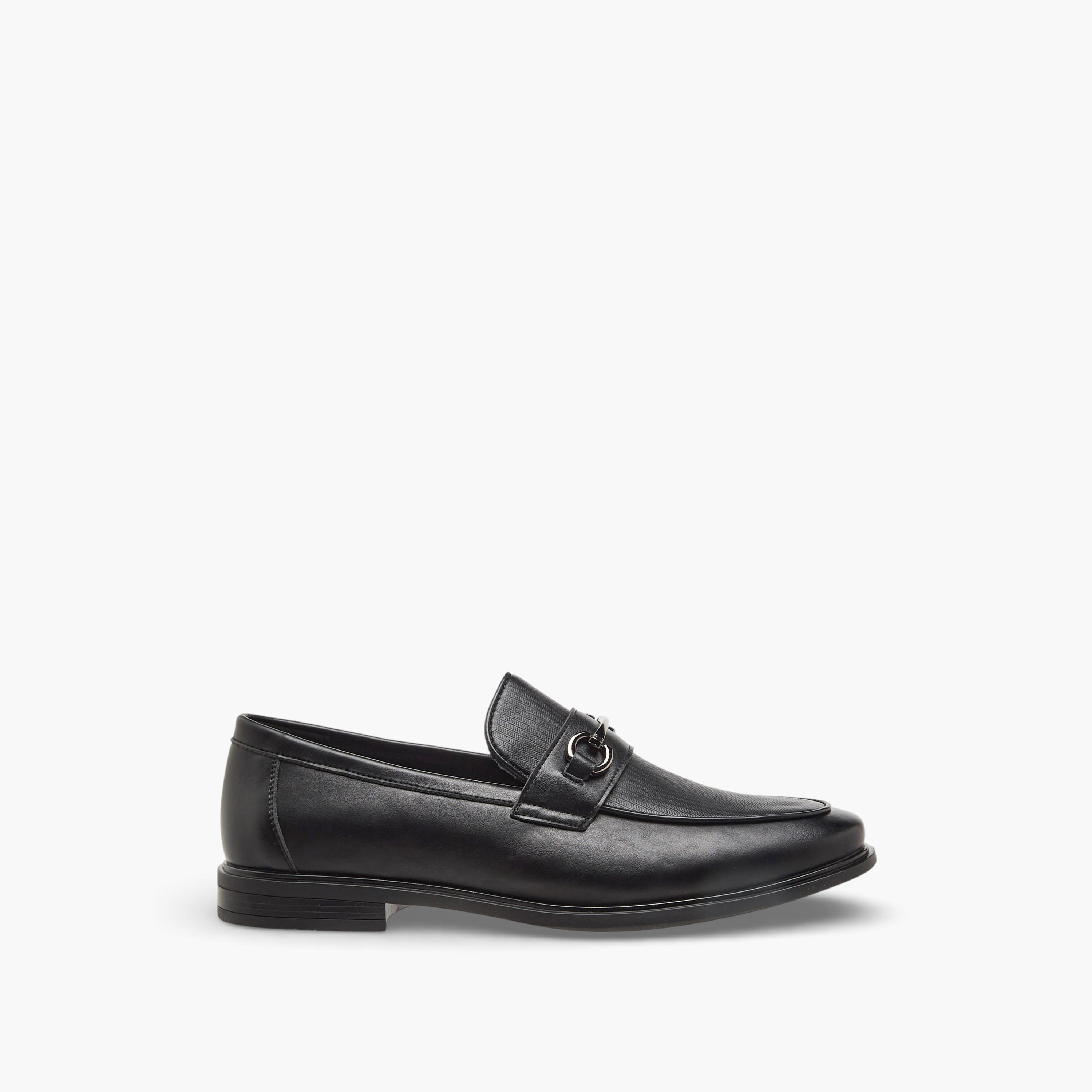 LBL by Shoexpress Men Textured Slip-On Loafers-men-shoes-loafersandmoccasins-image-3