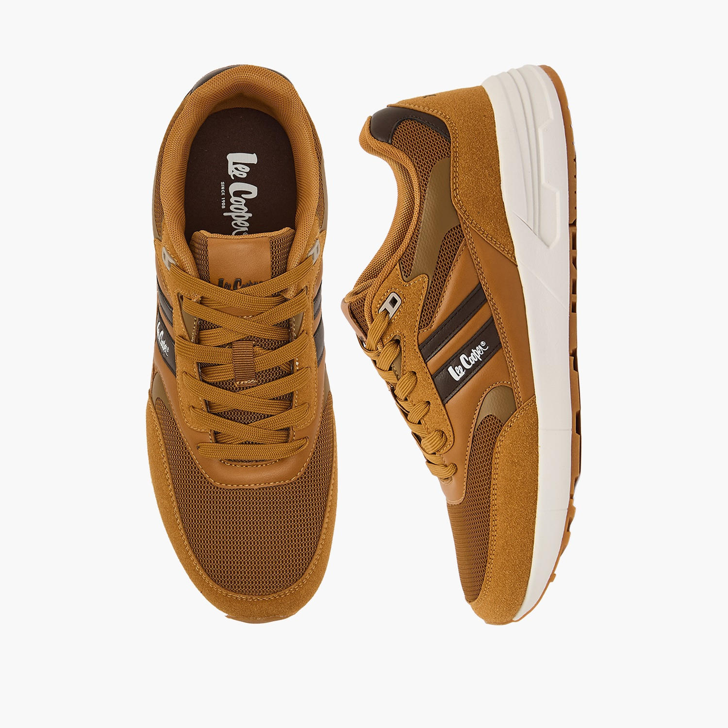 حذاء سنيكرز بطول الكاحل ورباط إغلاق للرجال من لي كوبر-men-shoes-sneakers-image-1