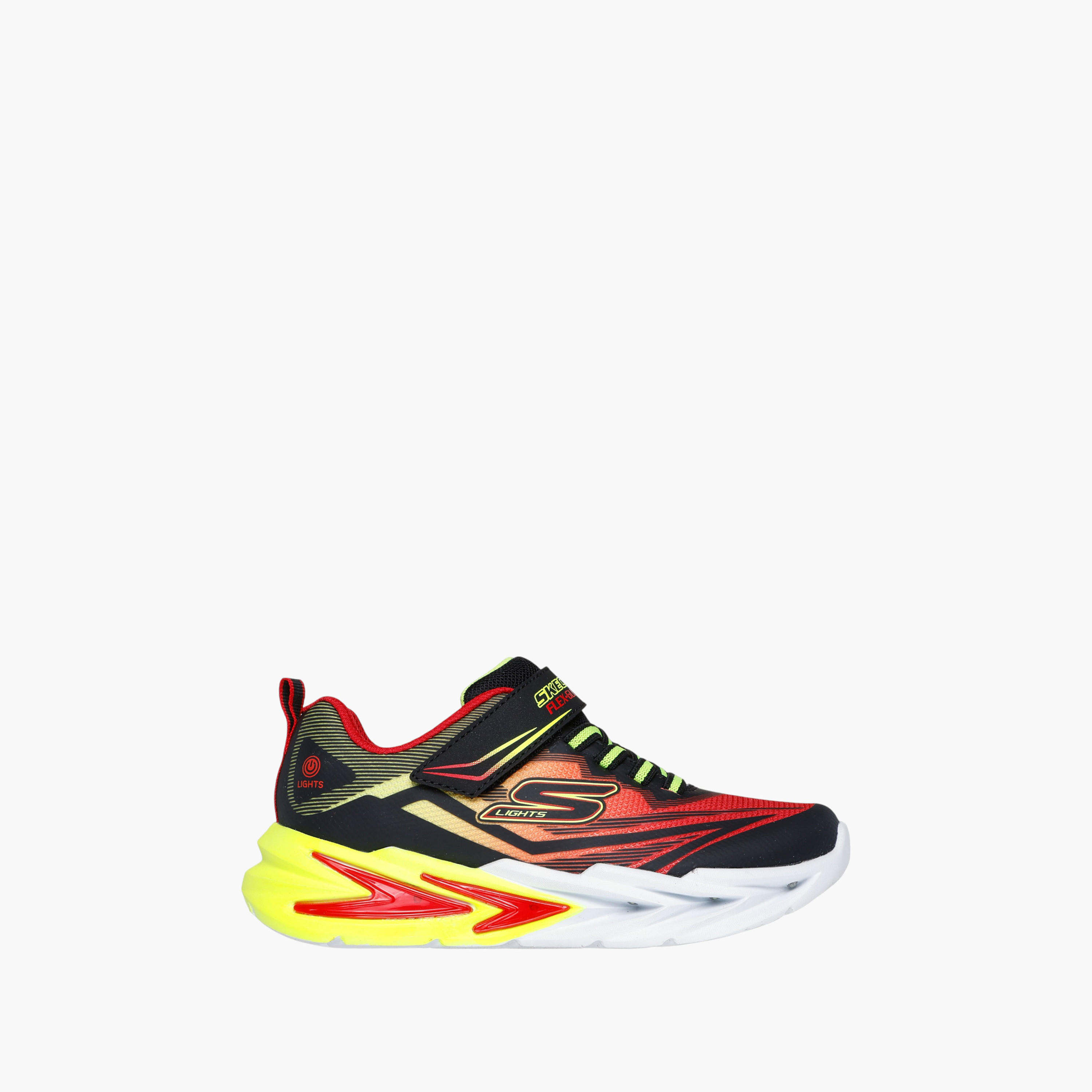 Skechers Boys FLEXGLOW ULTRA Hook & Loop Light-Up Ankle Sneakers-boys-shoes-sneakers-image-2