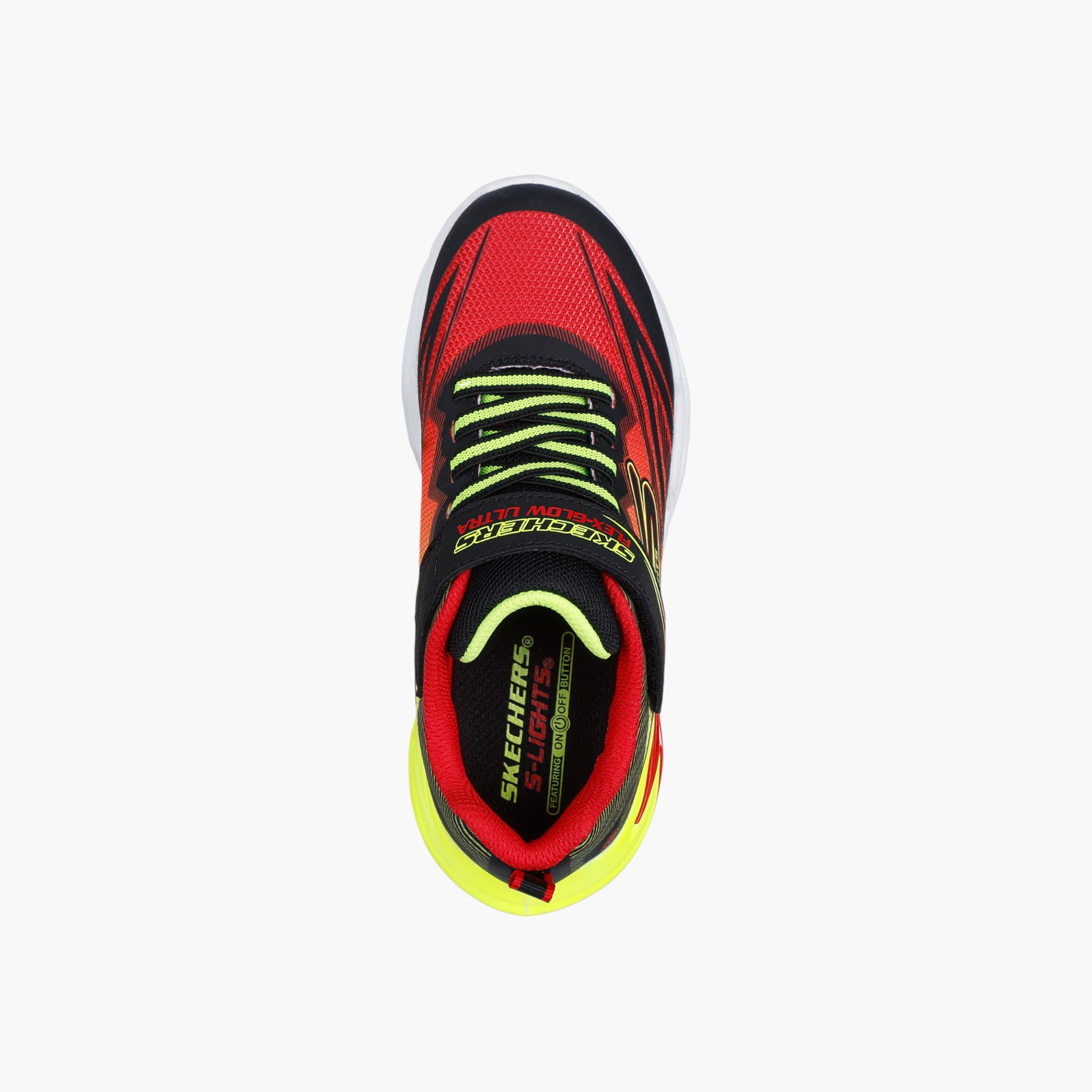 Skechers Boys FLEXGLOW ULTRA Hook & Loop Light-Up Ankle Sneakers-boys-shoes-sneakers-image-3