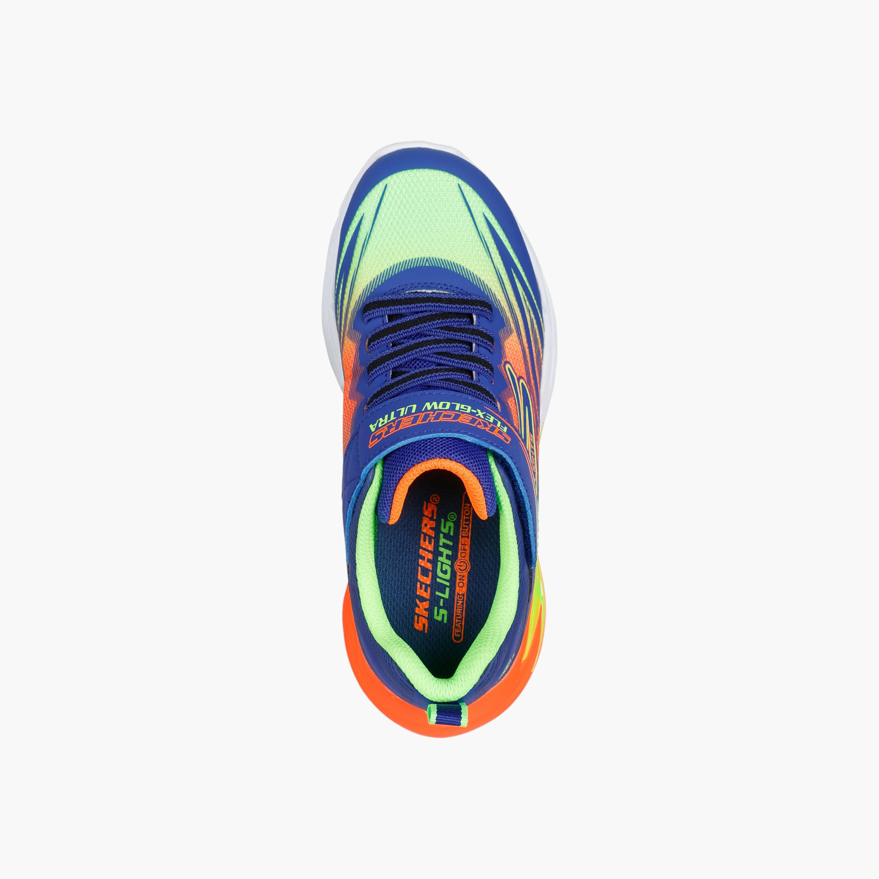 Skechers Boys Flexglow Ultra Hook & Loop Cushioned Sole Trainer Shoes-boys-shoes-sneakers-image-3