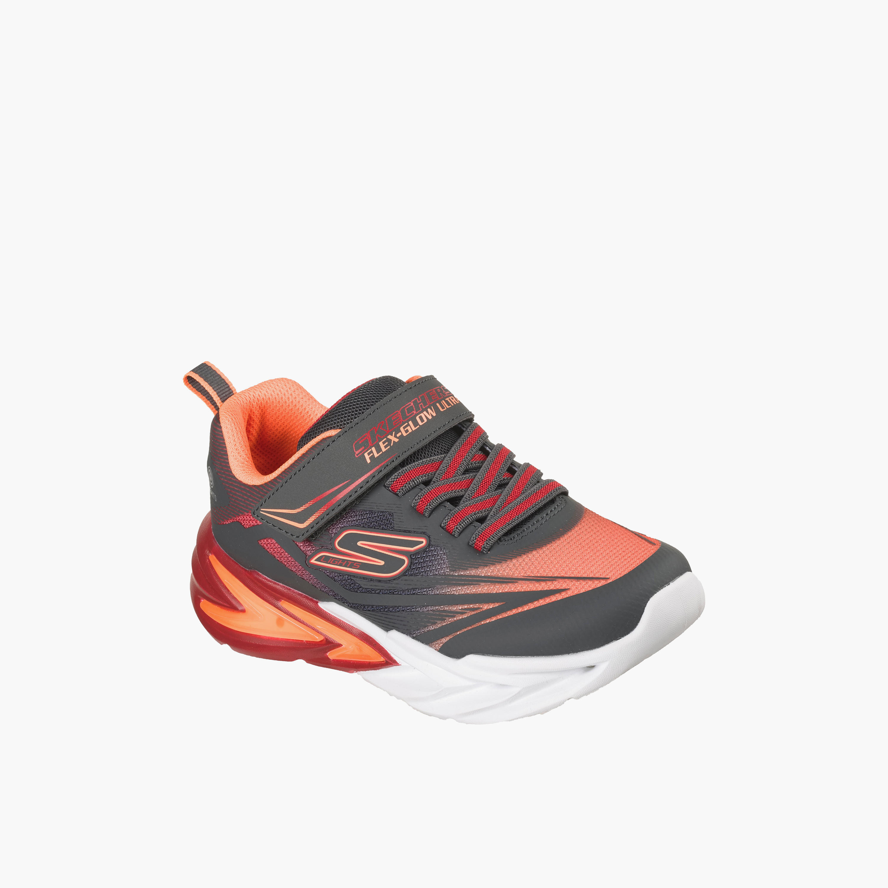 Skechers Boys FLEX-GLOW ULTRA Hook & Loop Sneakers - 400139L-CCRD-CP-boys-shoes-sneakers-image-1