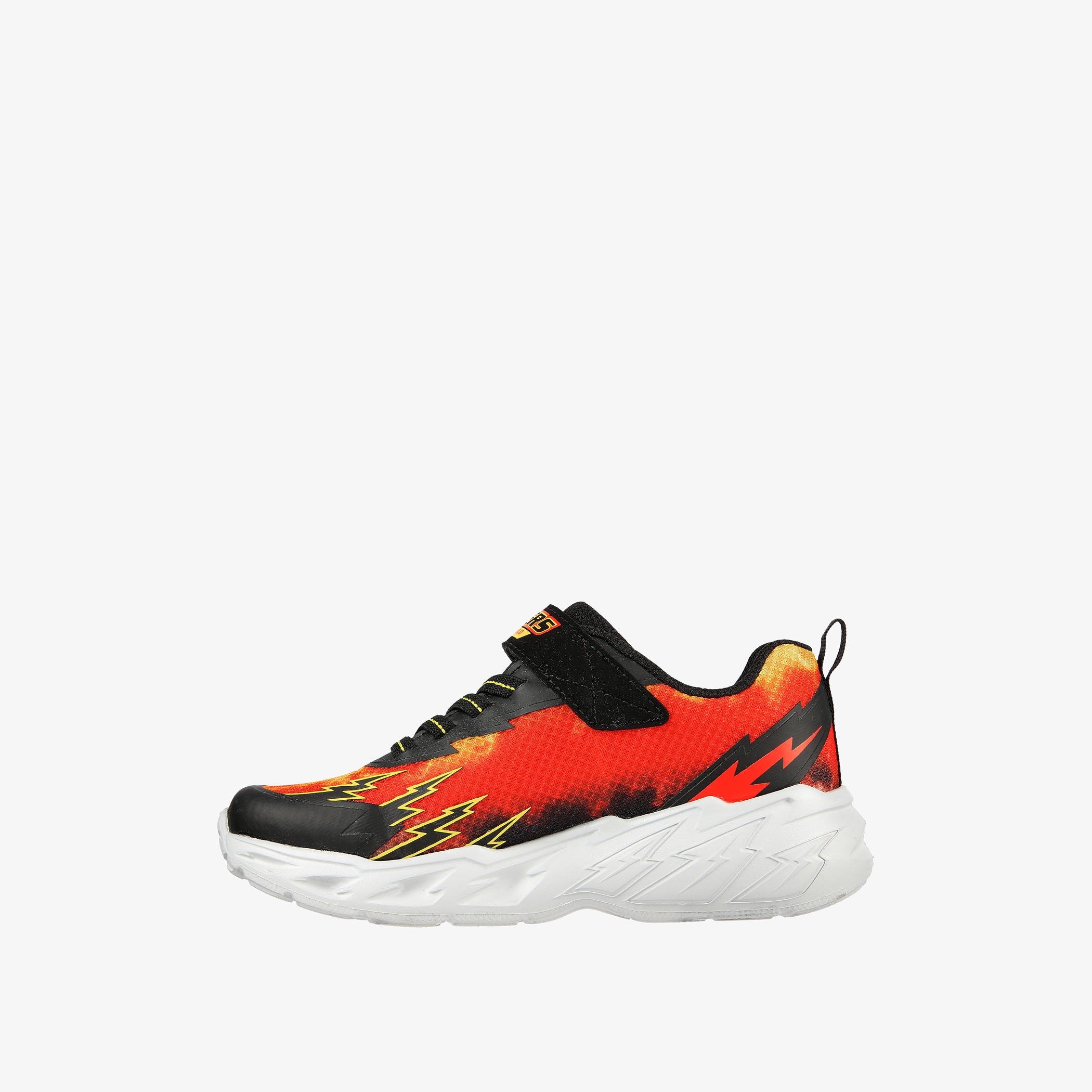 Skechers Kids Printed Light Up Hook & Loop Cushioned Sole Trainer Shoes-boys-shoes-sneakers-image-4