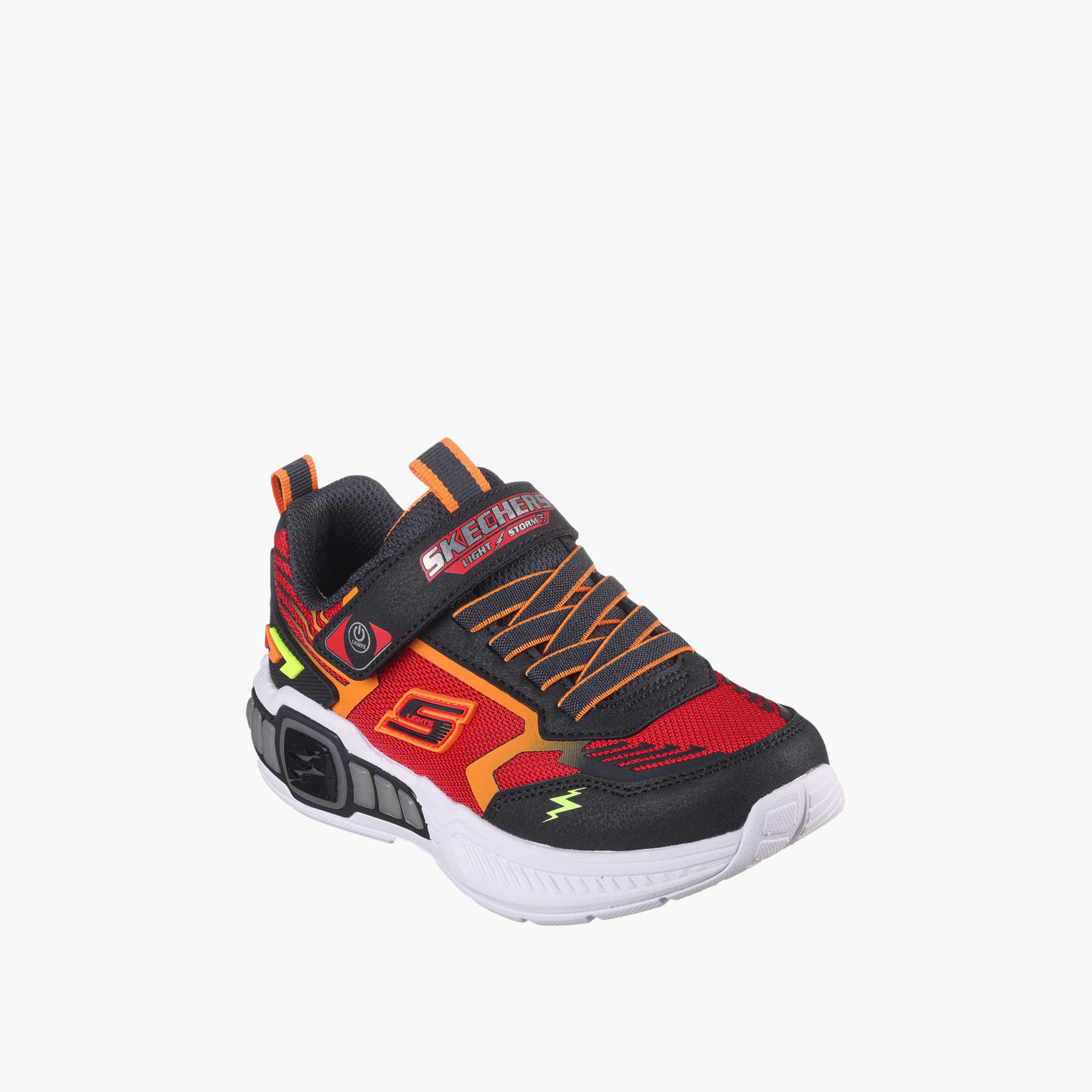 Skechers Boys Light Storm 3 Light Up Hook & Loop Lightweight Walking Shoes-boys-shoes-sneakers-image-1