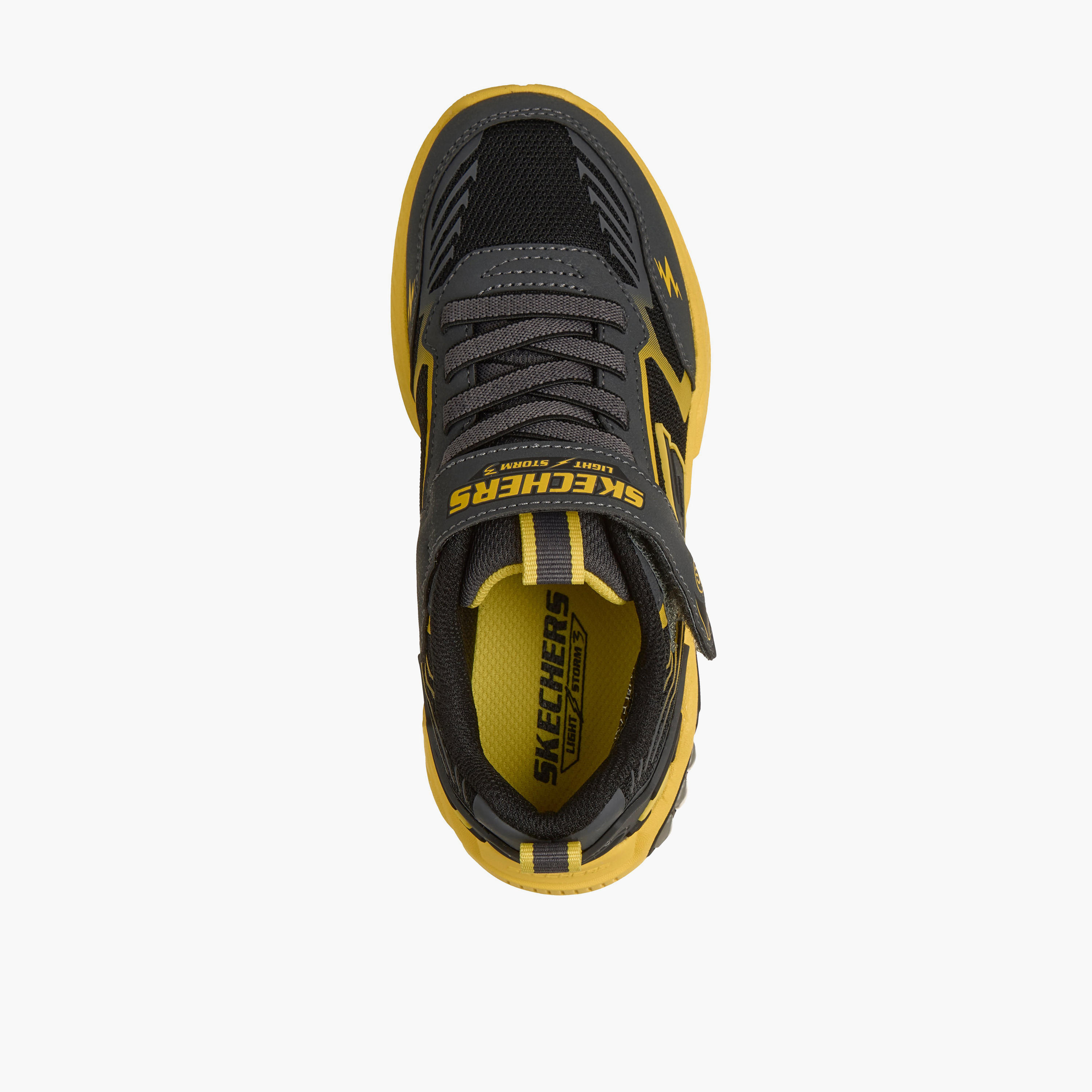 Skechers Boys LIGHT STORM 3 Hook & Loop Light-Up Ankle Sneakers-boys-shoes-sneakers-image-3