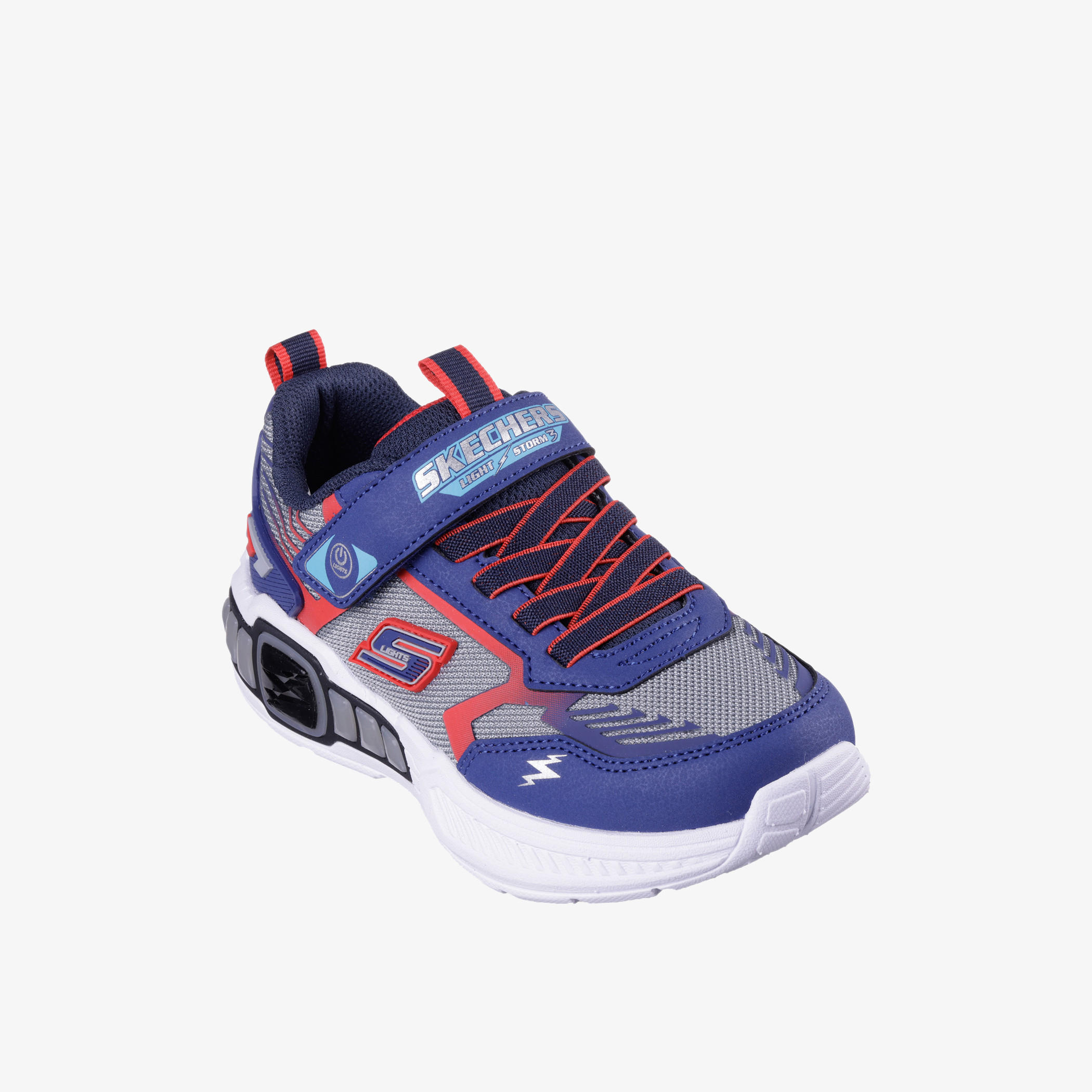 Skechers Boys' Light-Up Sports Shoes with Hook and Loop Closure - LIGHT STORM 3-boys-shoes-sneakers-image-1