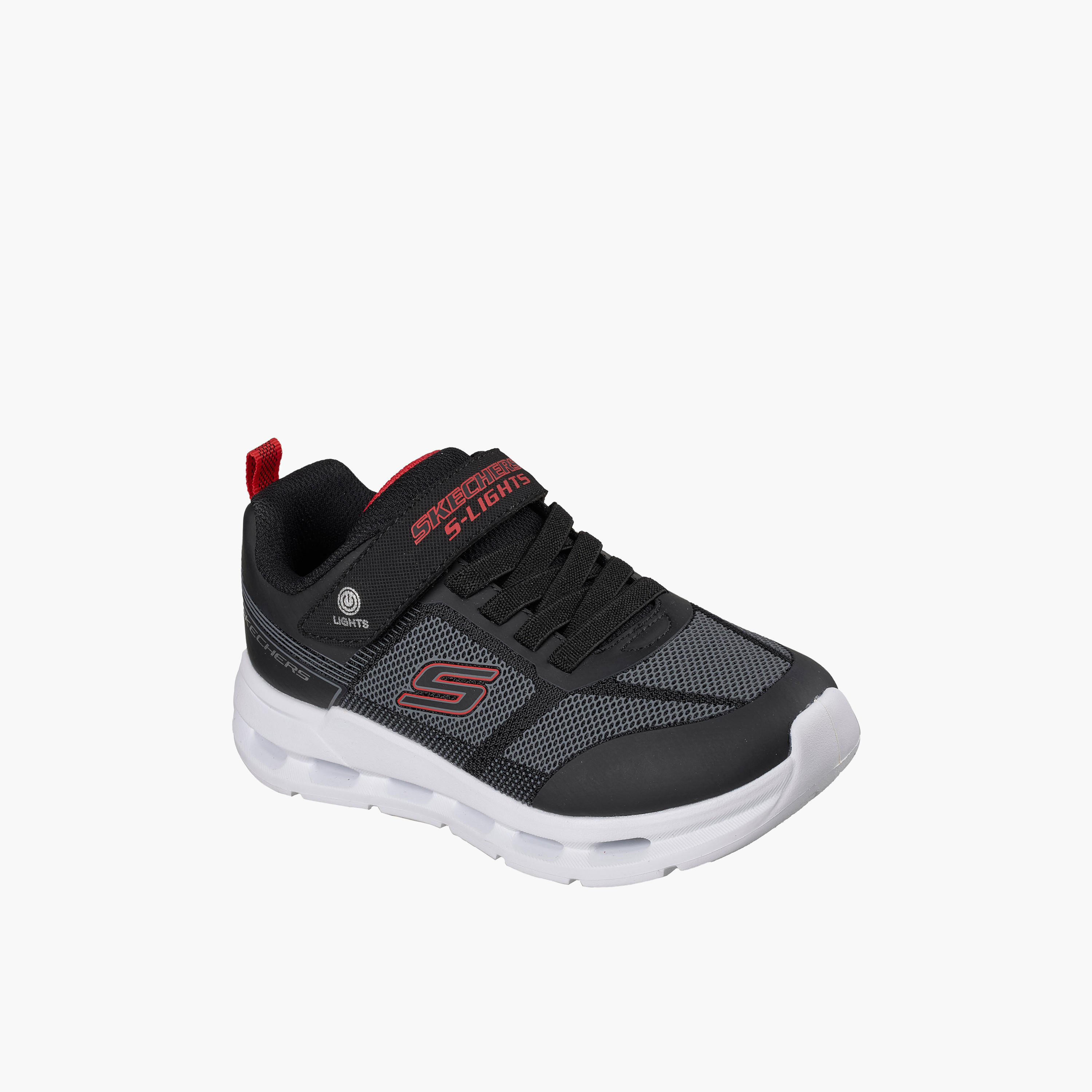Skechers Boys Glide-Step Lights Hook & Loop Sneakers-boys-shoes-sneakers-image-1