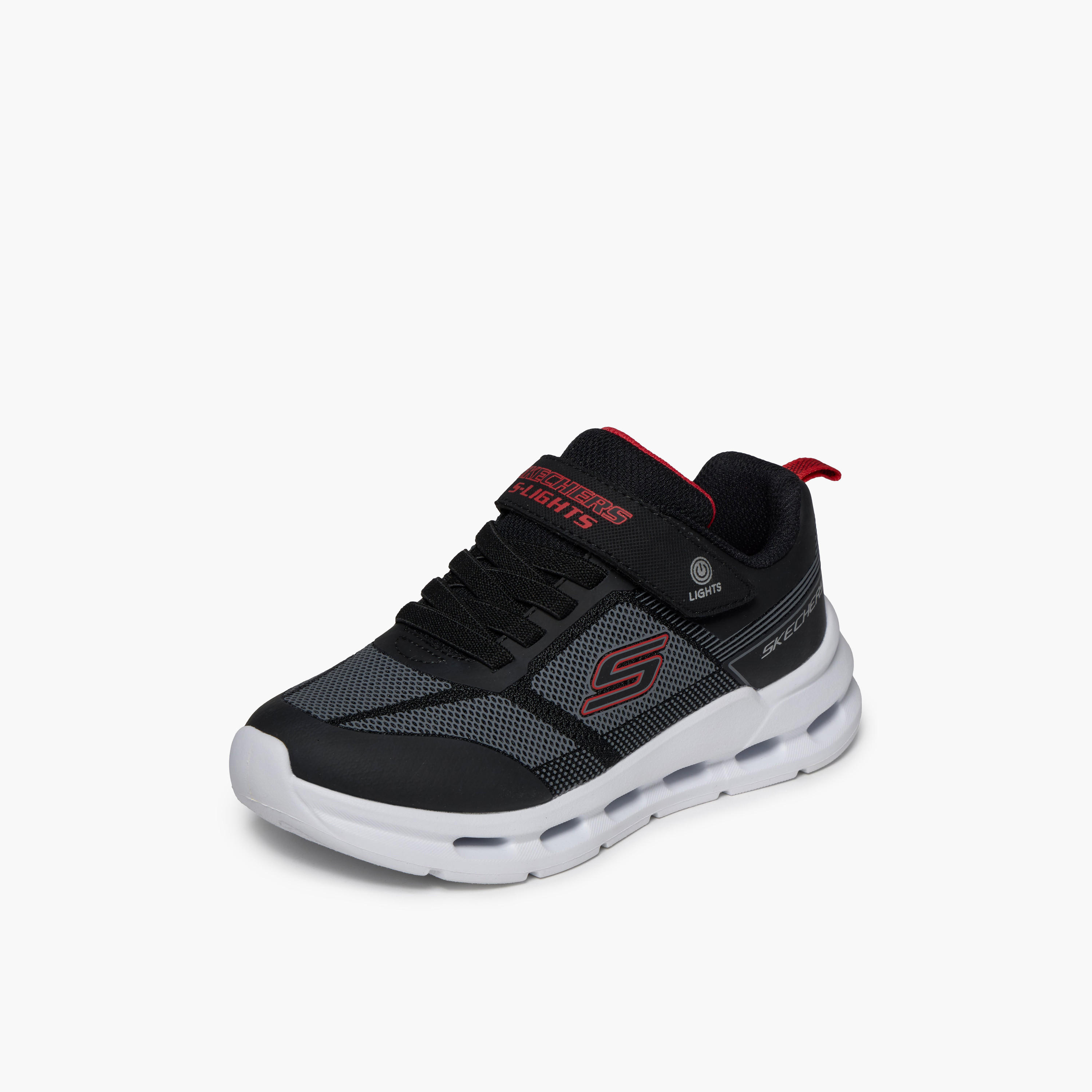 Skechers Boys Glide-Step Lights Hook & Loop Sneakers-boys-shoes-sneakers-image-5