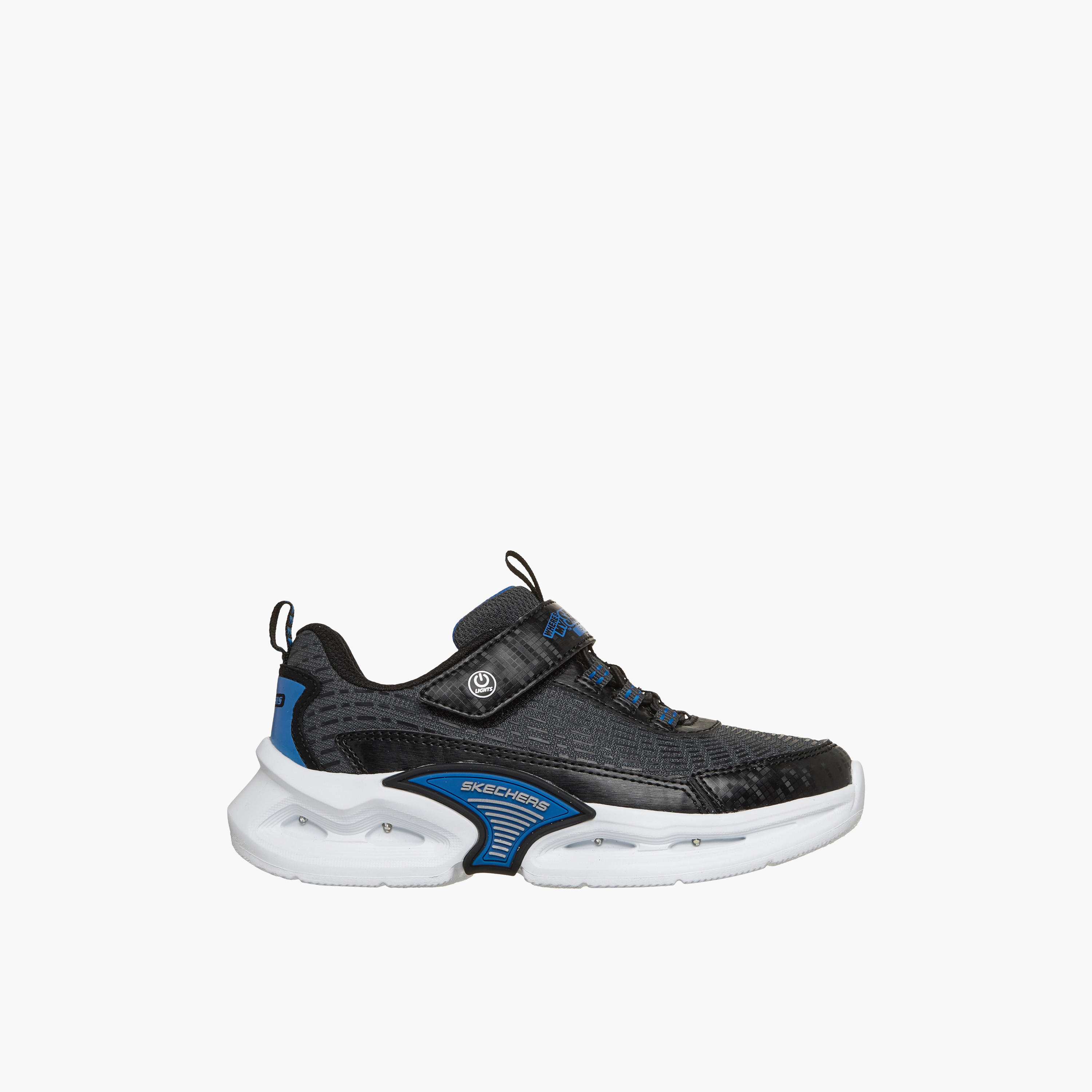 Skechers Boys KINETIC-LIGHTS Hook & Loop Light-Up Ankle Sneakers-boys-shoes-sneakers-image-4