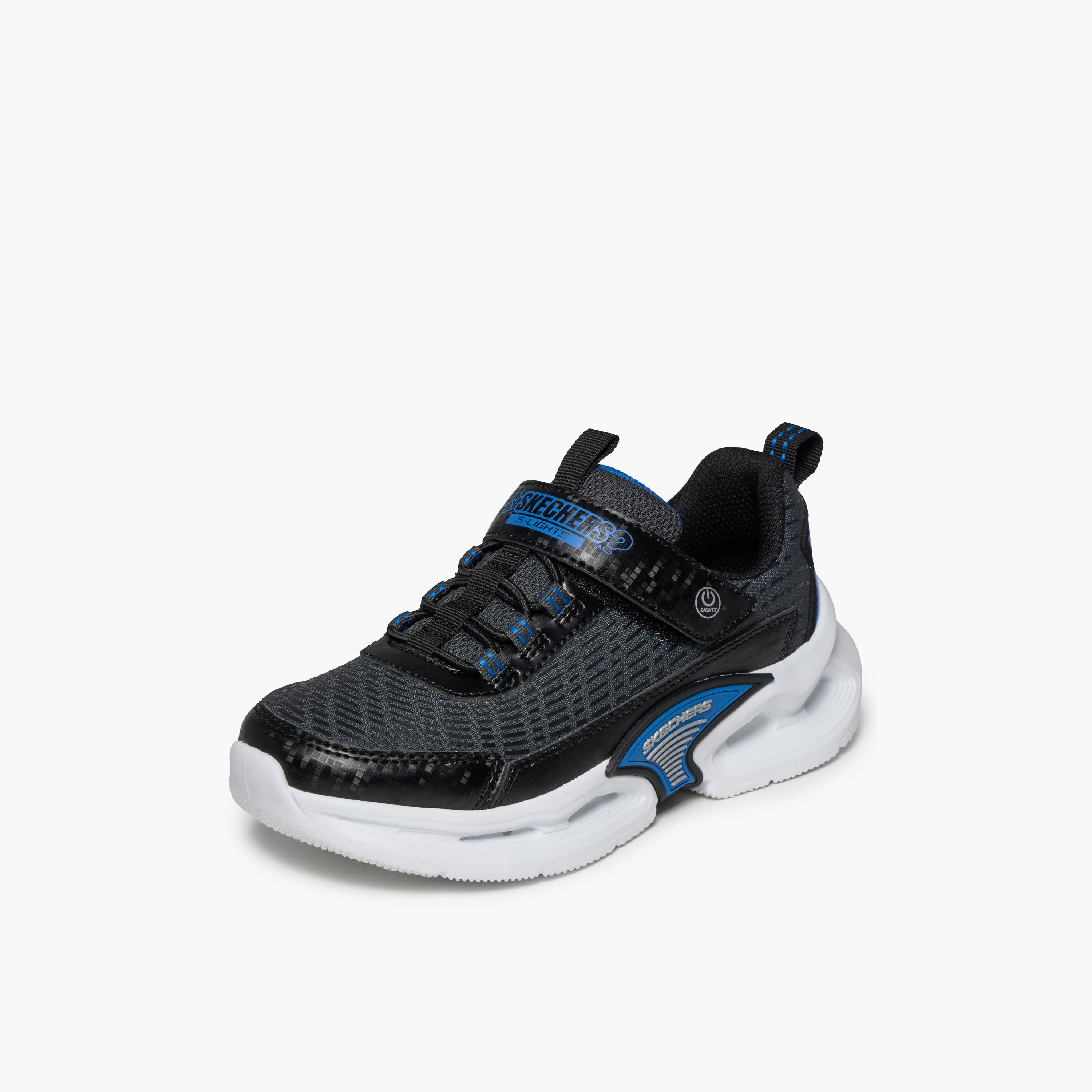 Skechers Boys KINETIC-LIGHTS Hook & Loop Light-Up Ankle Sneakers-boys-shoes-sneakers-image-5