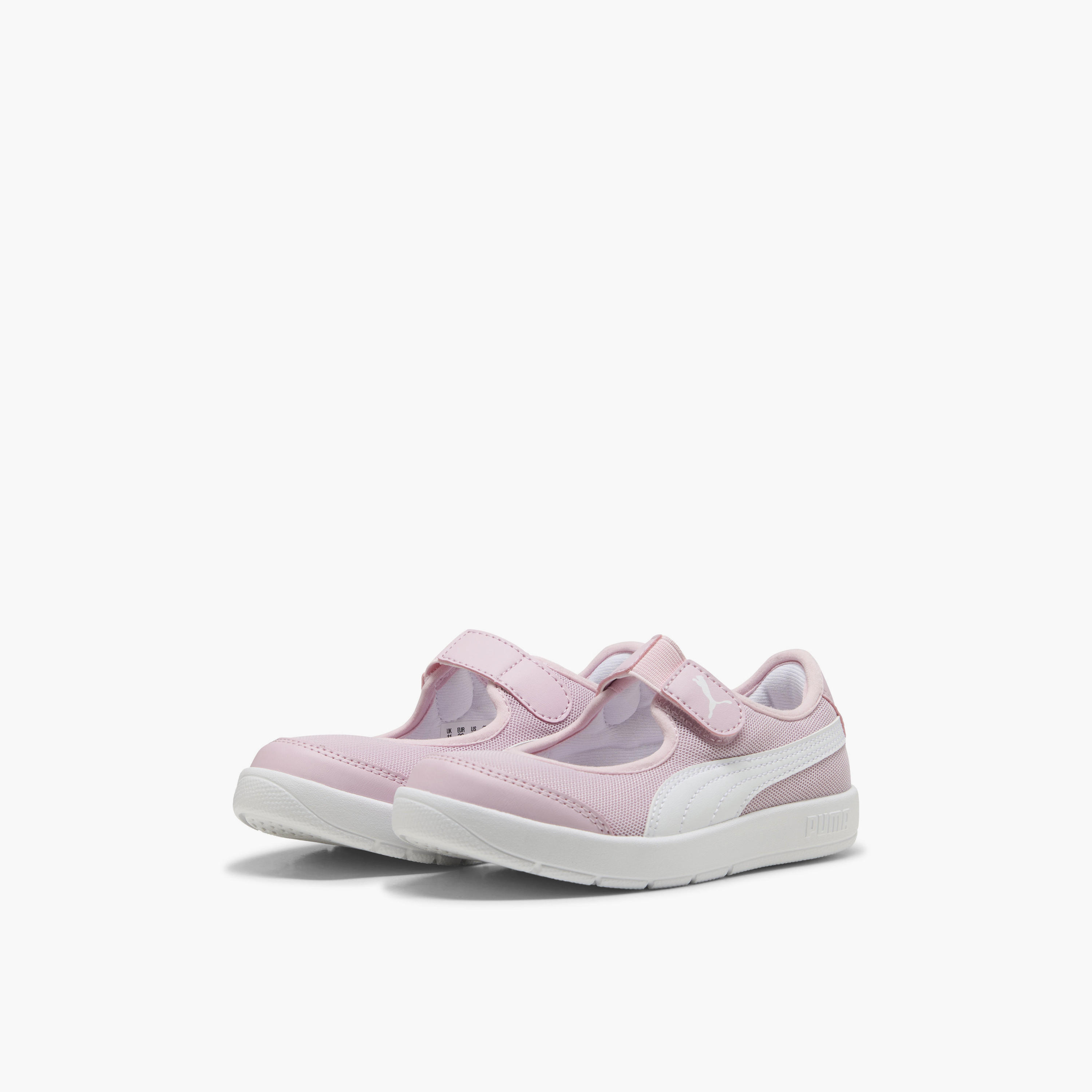 Puma Girls Courtflex v3 Lina V Hook & Loop Ankle Sneakers-girls-shoes-sports-image-1