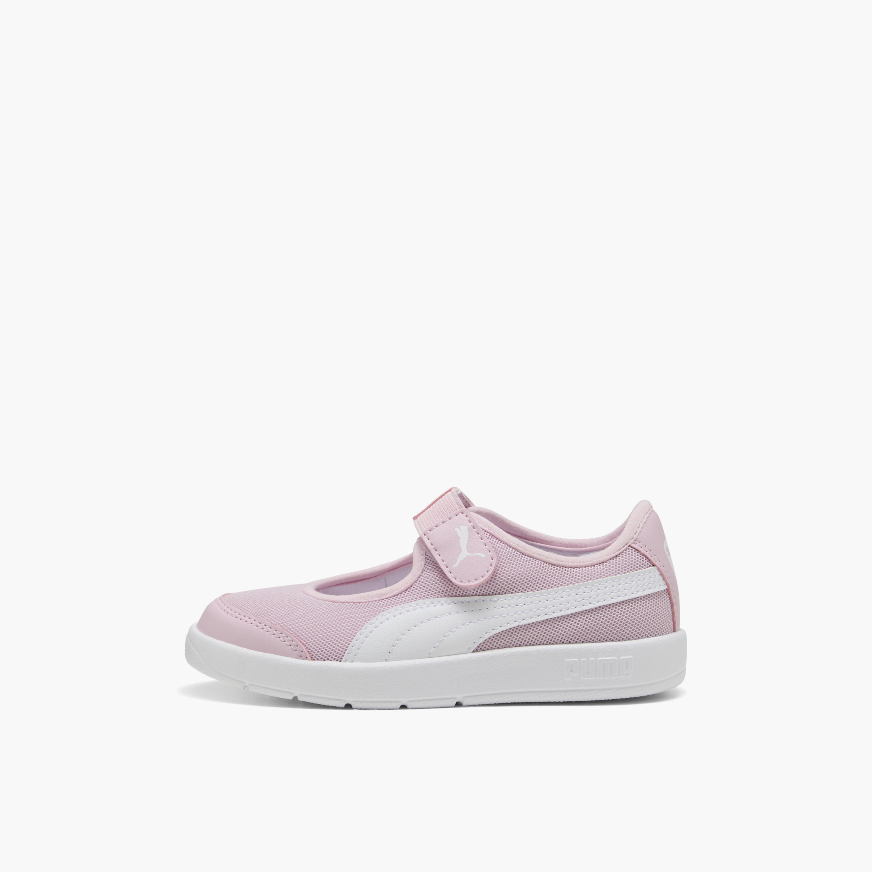 Puma Girls Courtflex v3 Lina V Hook & Loop Ankle Sneakers-girls-shoes-sports-image-2