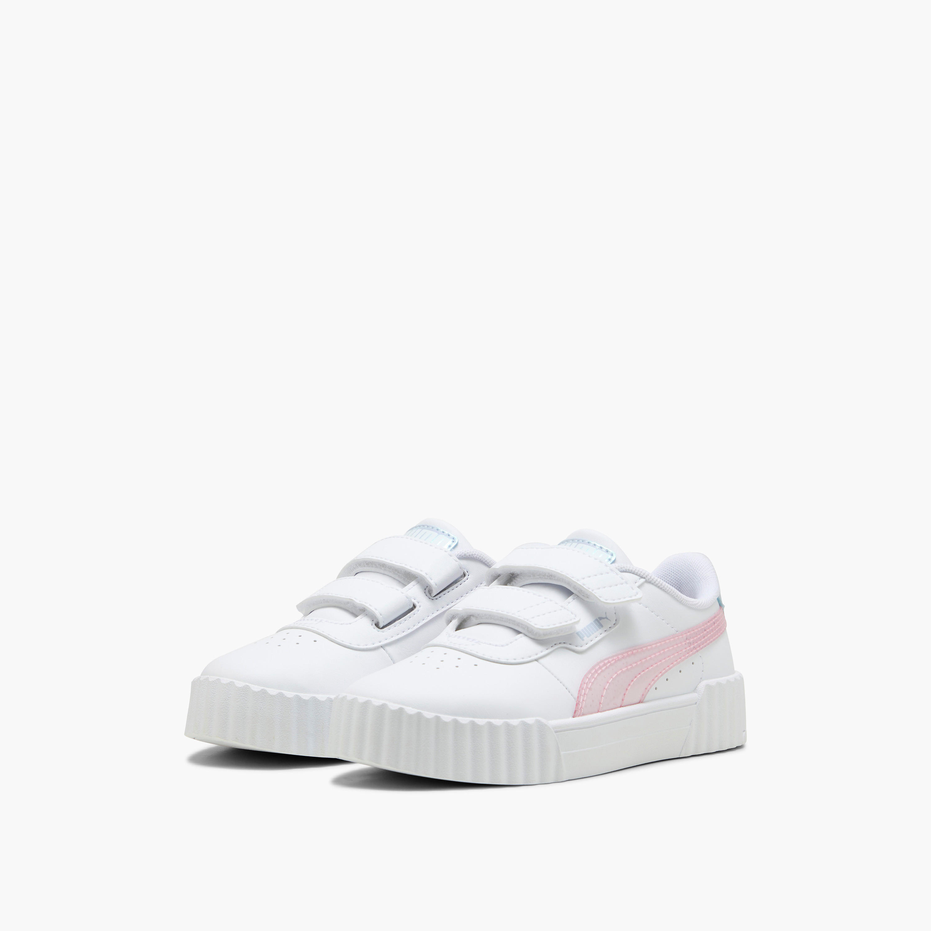 Puma Girls Carina 3.0 Blurry Dreams Hook & Loop Ankle Shoes-girls-shoes-sports-image-1