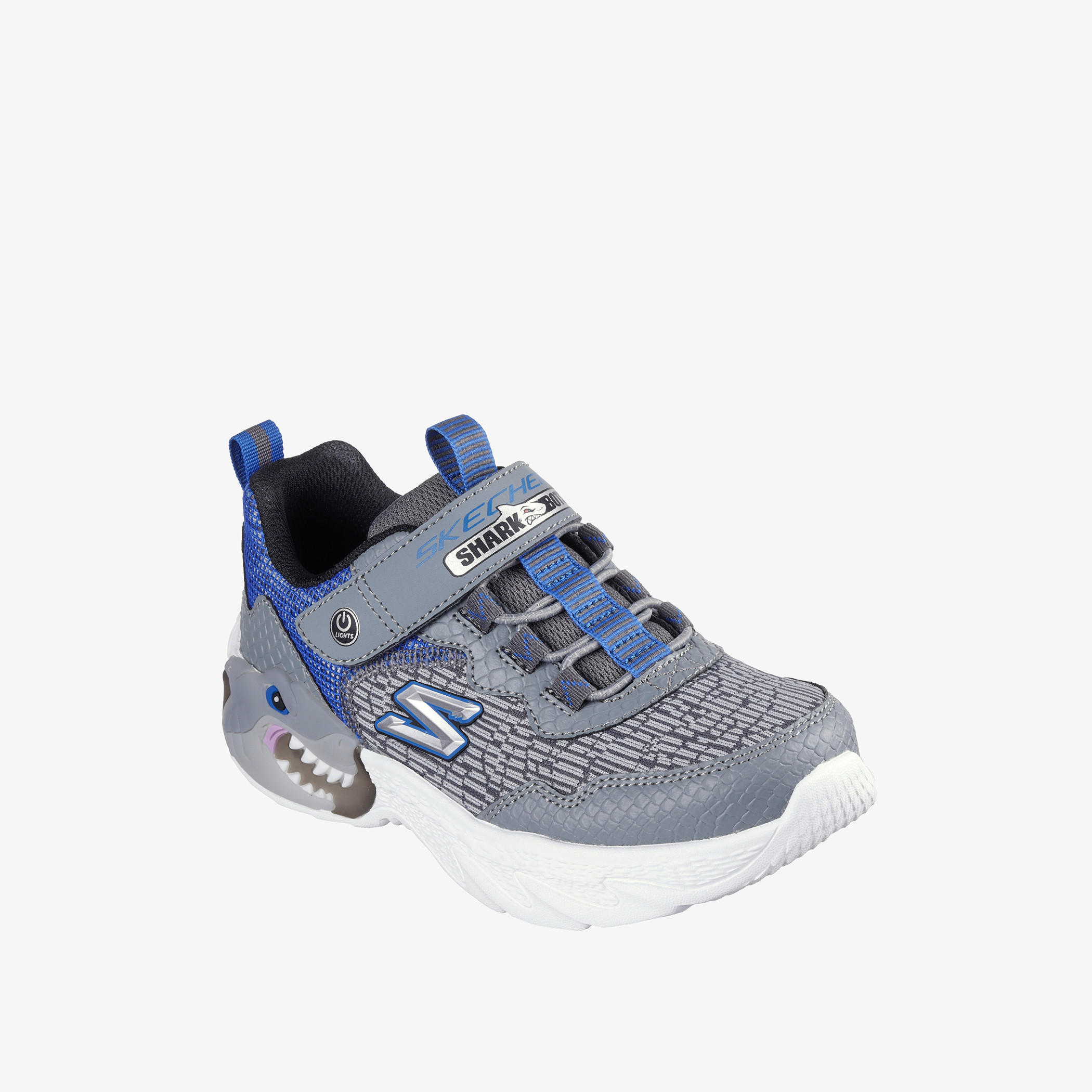 حذاء رياضي كريتشر لايتس بإضاءة وشريط إغلاق للأولاد من سكتشرز - 400617L-CCBL-boys-shoes-sneakers-image-1