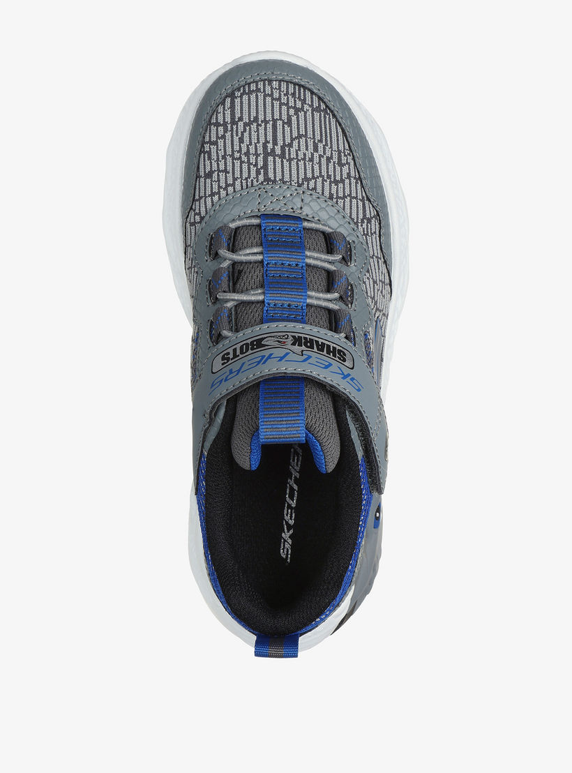 حذاء رياضي كريتشر لايتس بإضاءة وشريط إغلاق للأولاد من سكتشرز - 400617L-CCBL-boys-shoes-sneakers-image-2