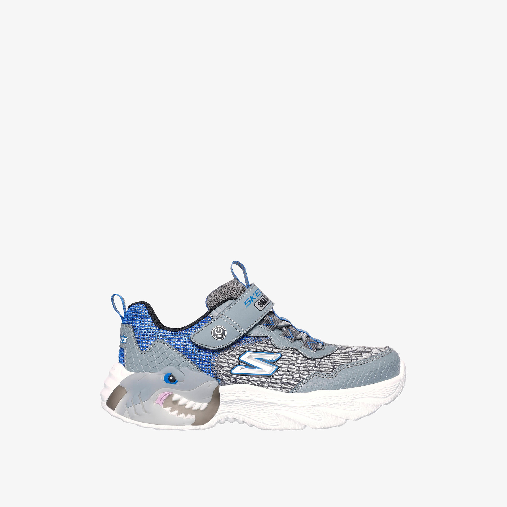 حذاء رياضي كريتشر لايتس بإضاءة وشريط إغلاق للأولاد من سكتشرز - 400617L-CCBL-boys-shoes-sneakers-image-5