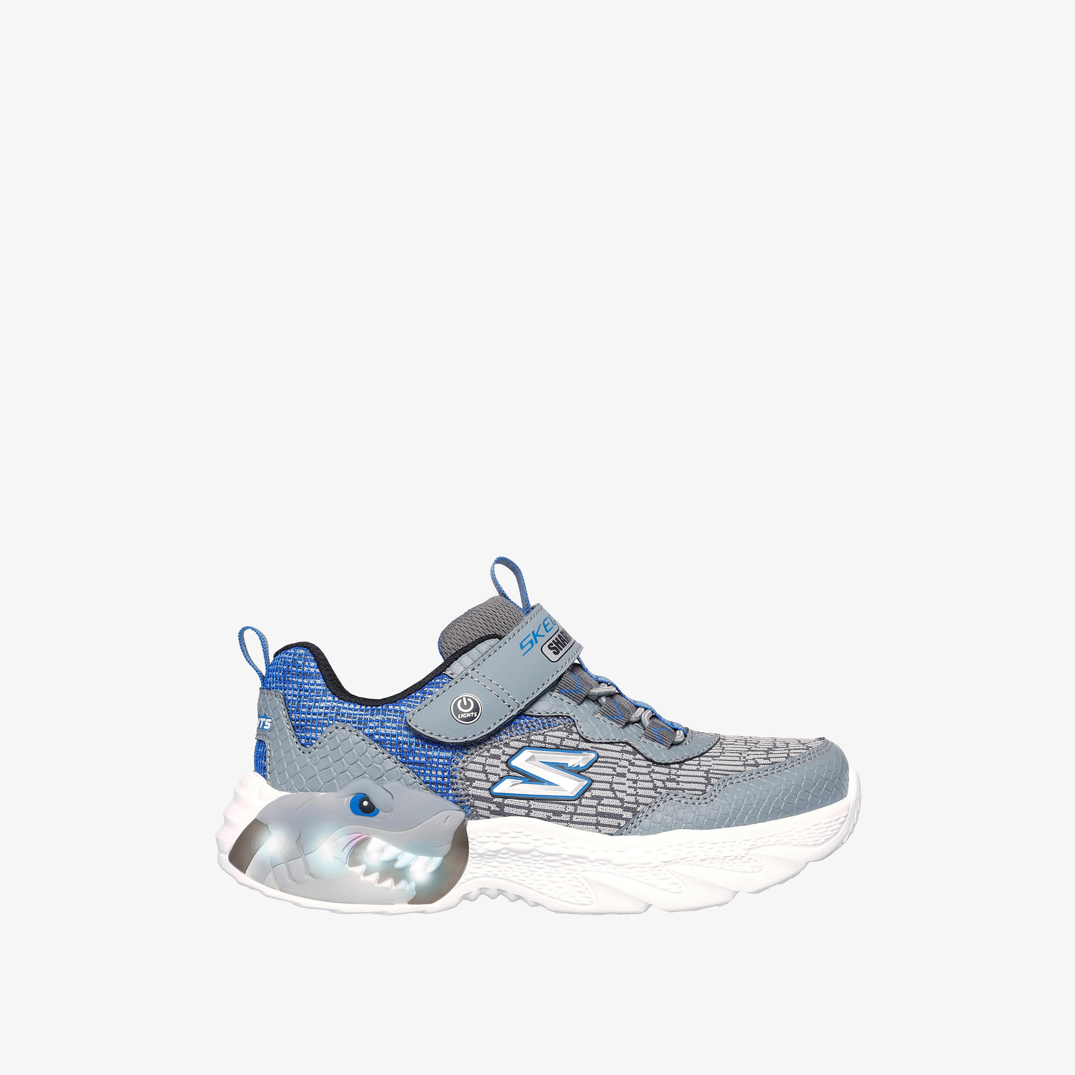 حذاء رياضي كريتشر لايتس بإضاءة وشريط إغلاق للأولاد من سكتشرز - 400617L-CCBL-boys-shoes-sneakers-image-6
