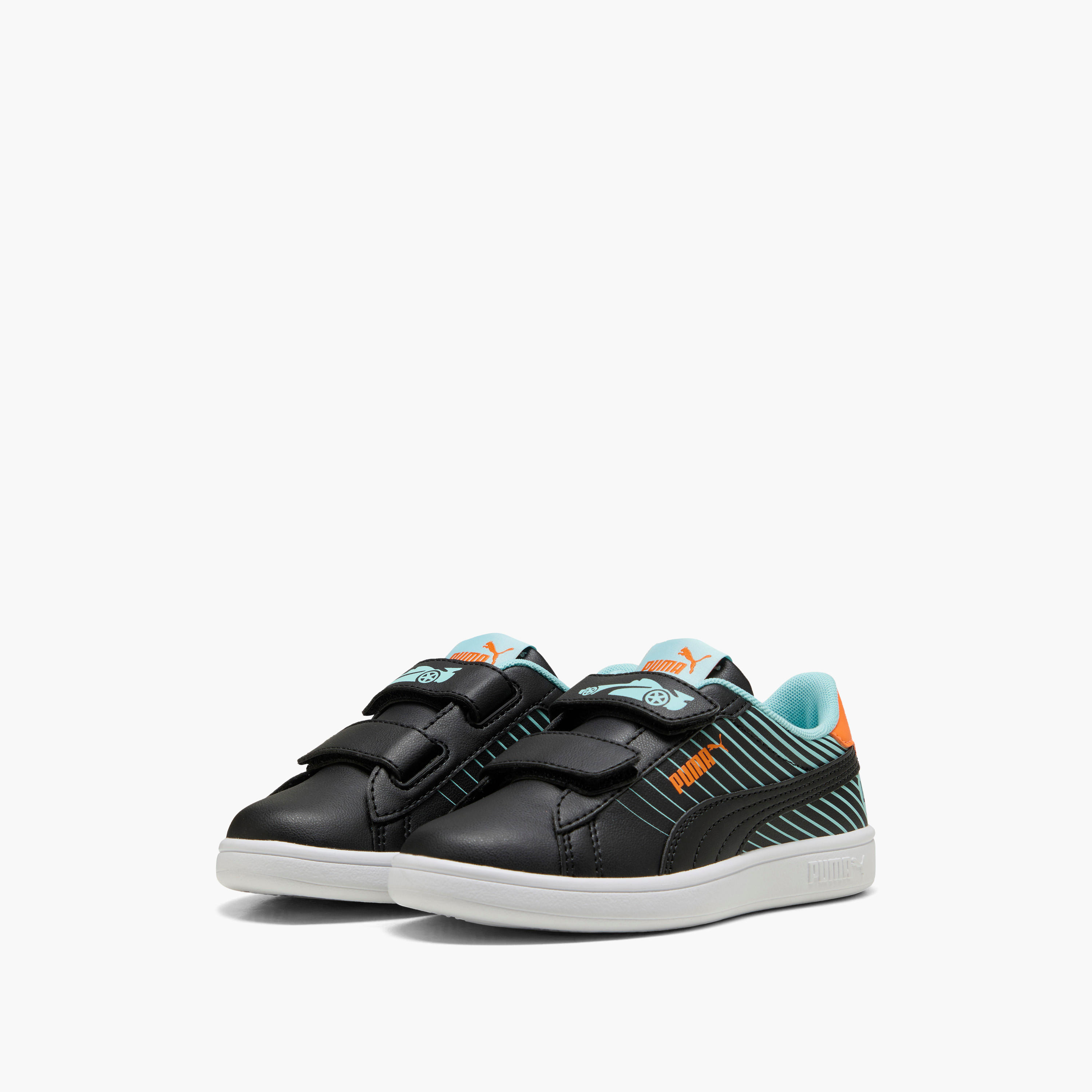 Puma Kids' SMASH 3.0 POISED 2 RACE V PS Sneakers with Hook and Loop Closure - 40065702-boys-shoes-sneakers-image-1